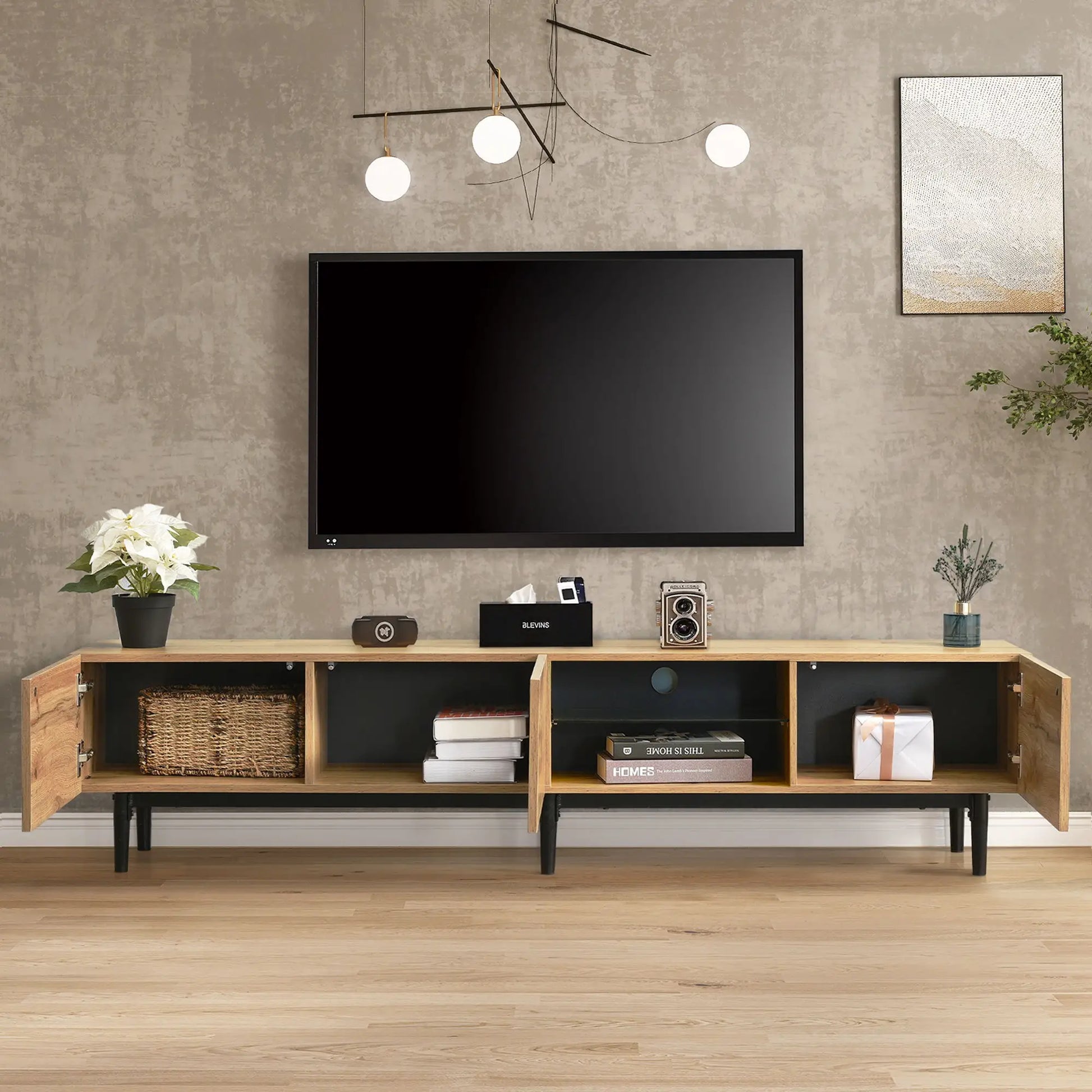 MUEBLE TV “LED WOODLINE 175” image 1