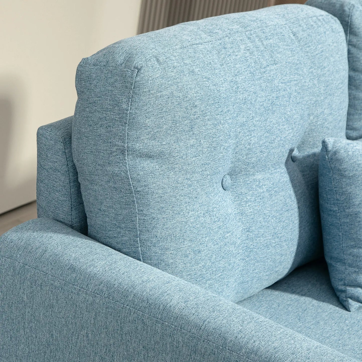 SOFÁ 2 PLAZAS MODELO LUXOR AZUL CLARO image 8