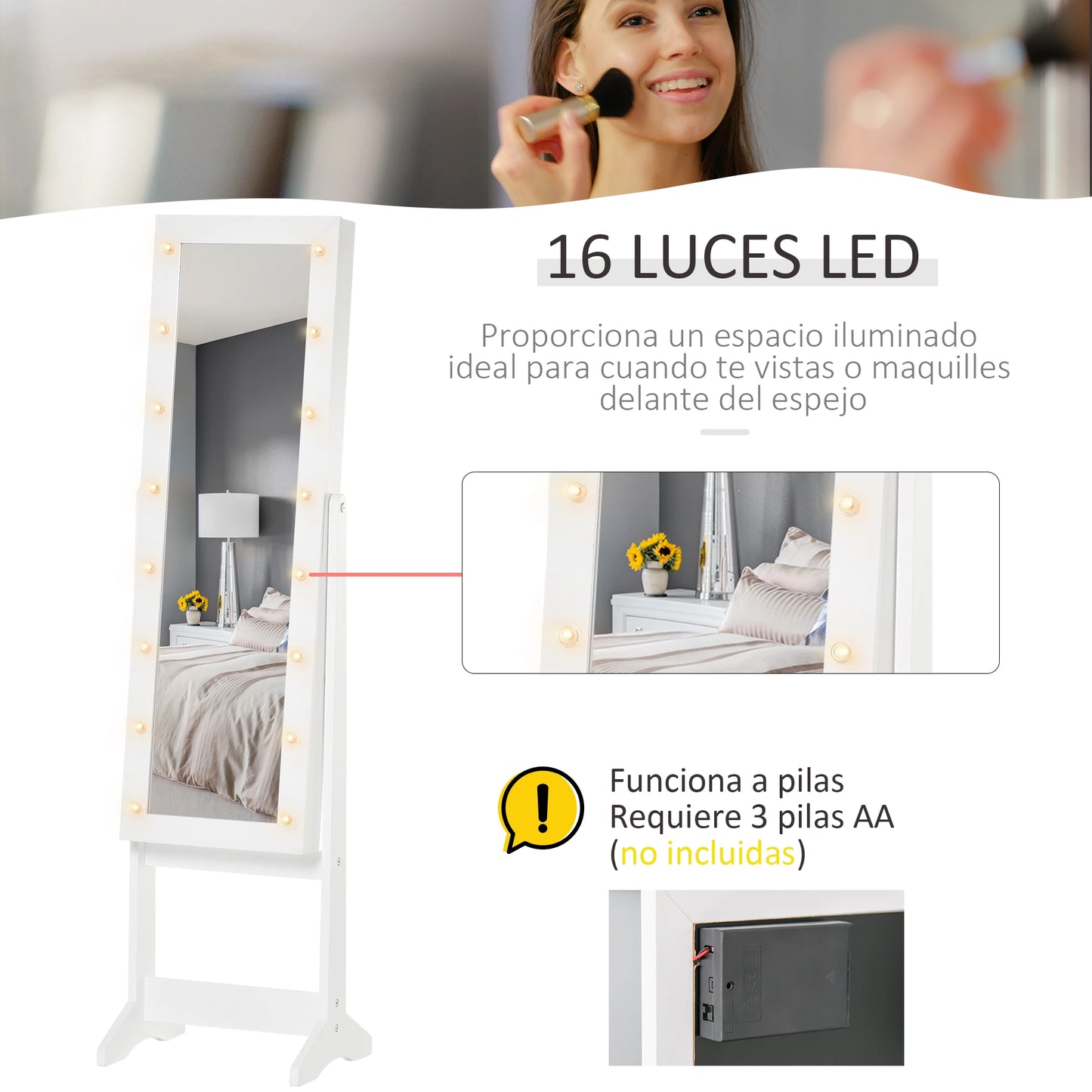 JOYERO ESPEJO LUMINA 16LED image 2