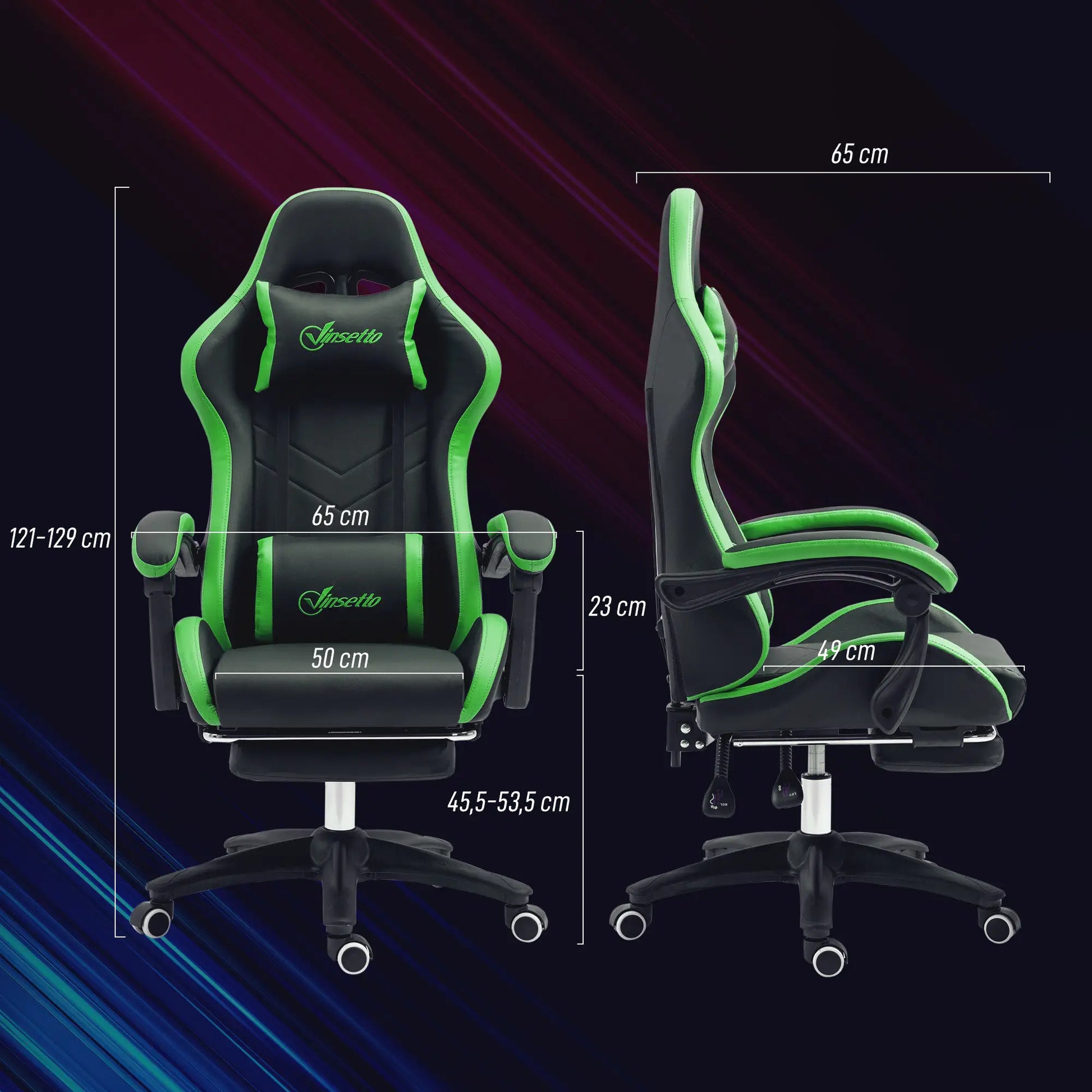 SILLA GAMING MODELO GREENRACE PRO image 2