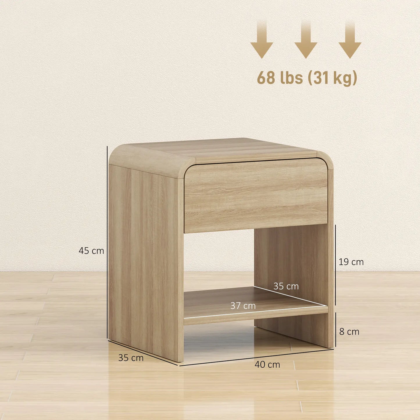JUEGO DE MESITAS DE NOCHE NORDLY WOOD image 3