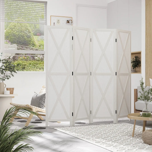 🚪 BIOMBO SEPARADOR DE AMBIENTES DE 4 PANELES 182 × 170 CM – ELEGANCIA, PRIVACIDAD Y FUNCIONALIDAD