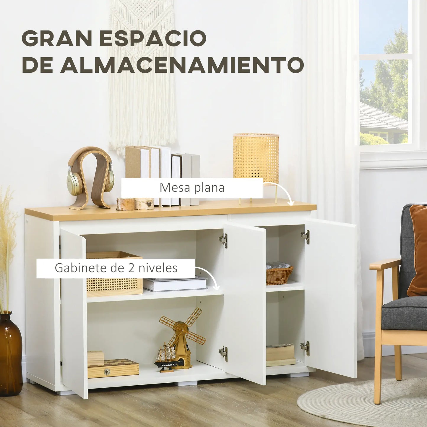 APARADOR MODERNO BLANCORIS 120 image 1