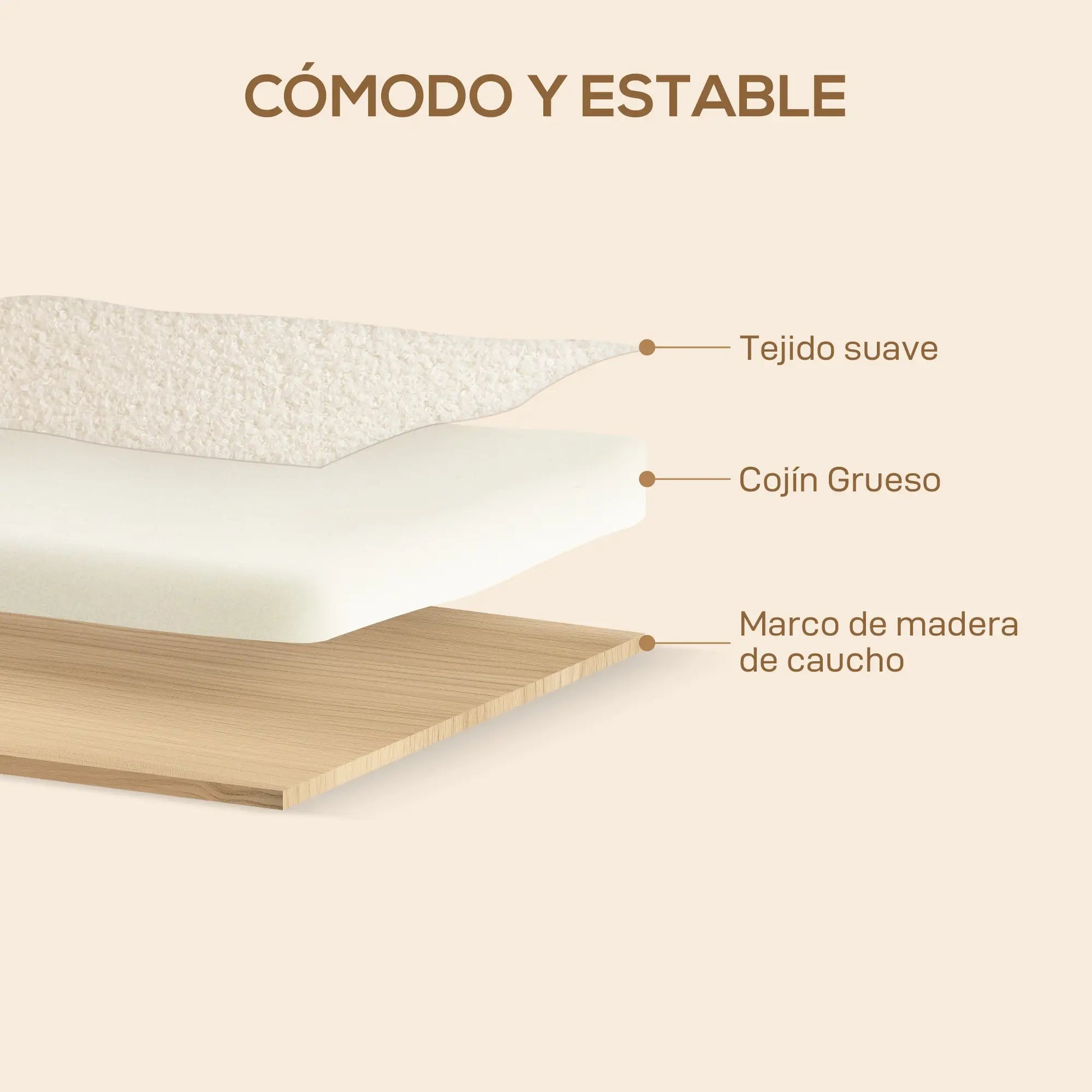 SOFÁ 2 PLAZAS MODELO NORDIC COZY BORREGUITO 118 CM image 12