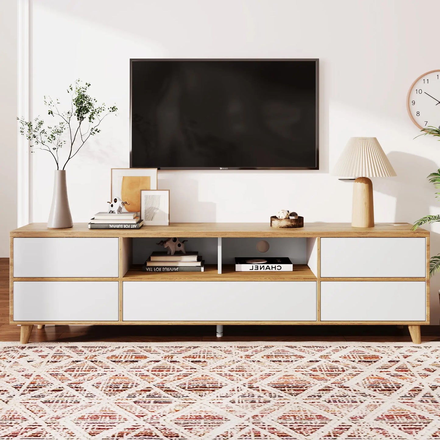 MUEBLE TV “RÚSTICO BLANCO WOOD” 175 CM image 7