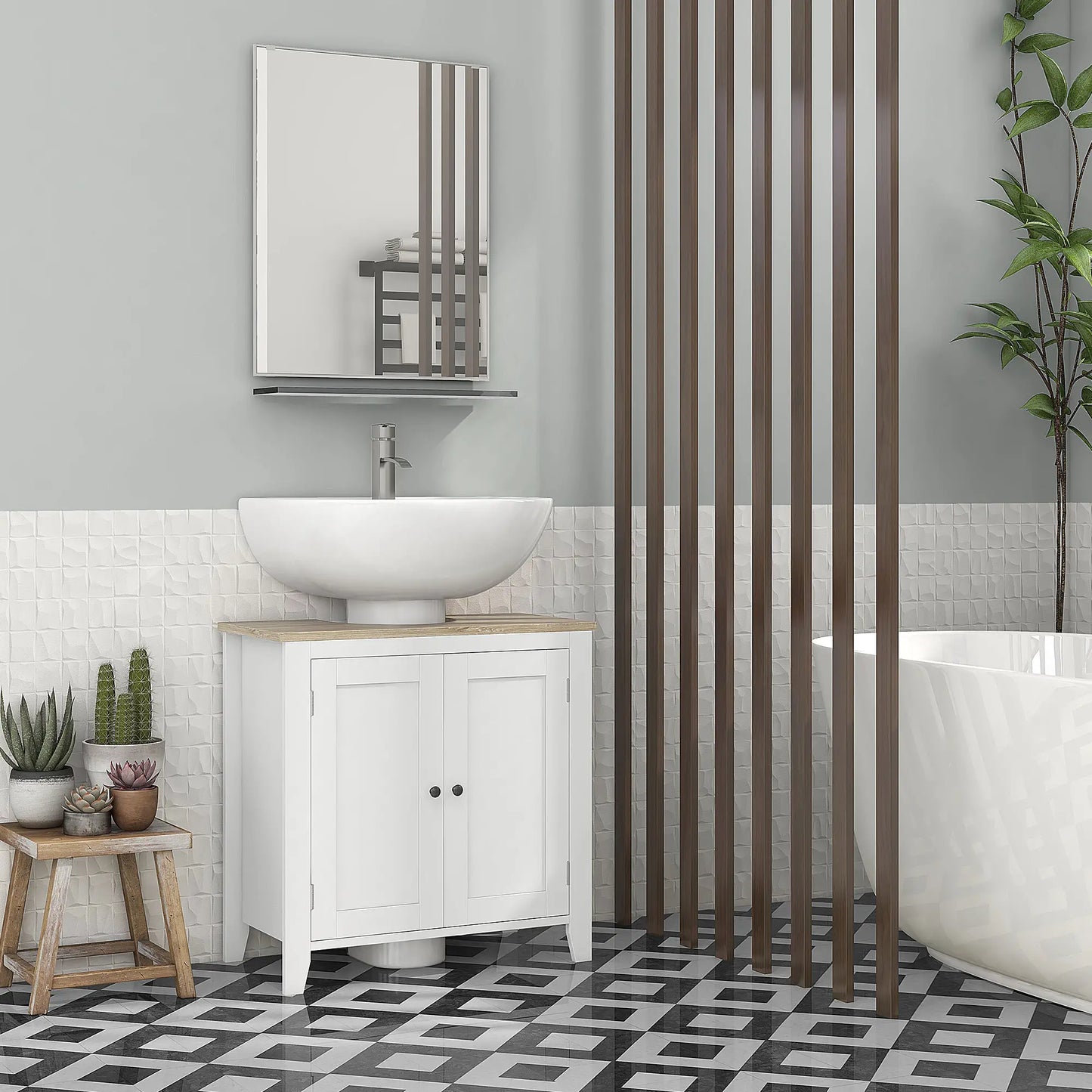 MUEBLE BAJO LAVABO AQUILA 60 BLANCO image 5