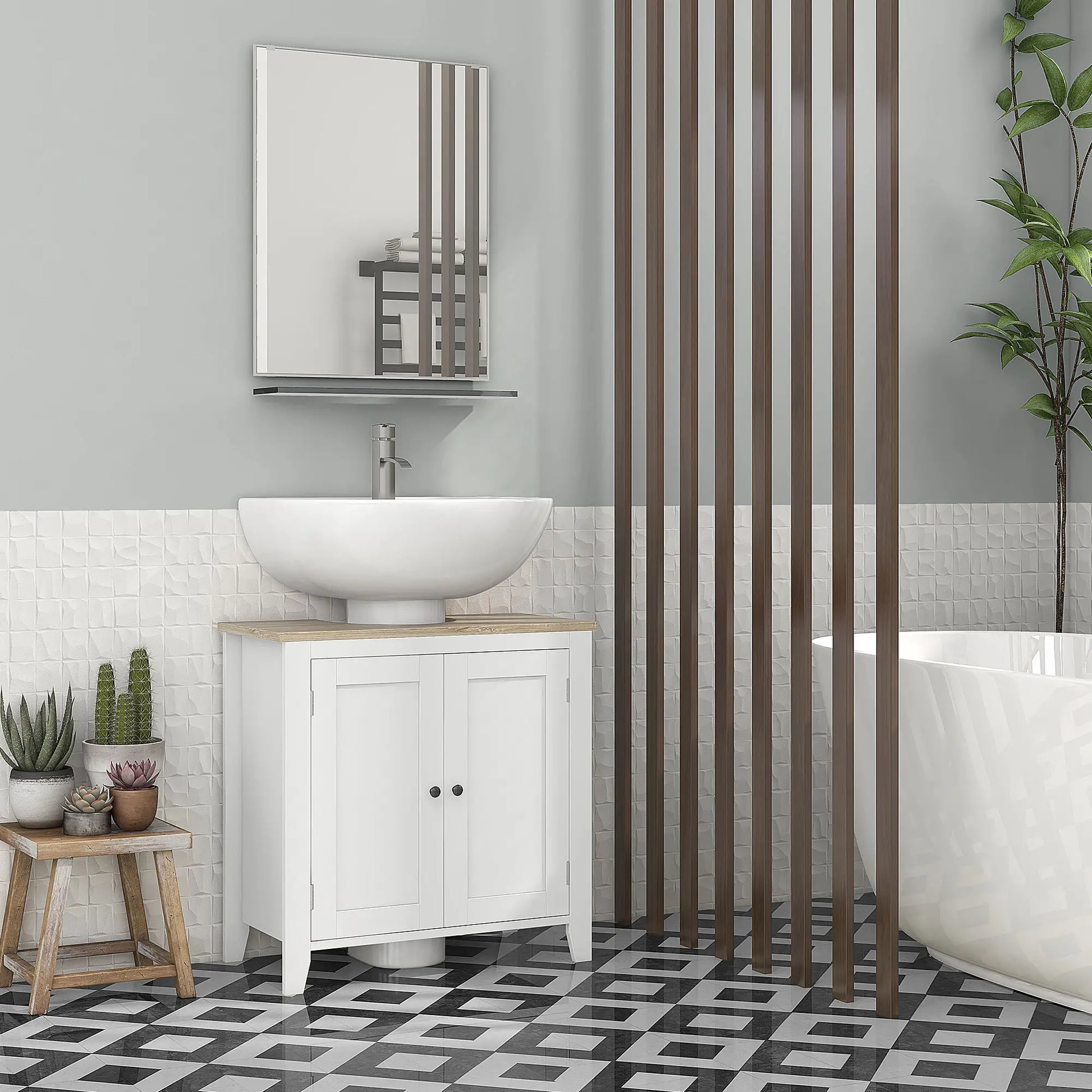 MUEBLE BAJO LAVABO AQUILA 60 BLANCO image 5