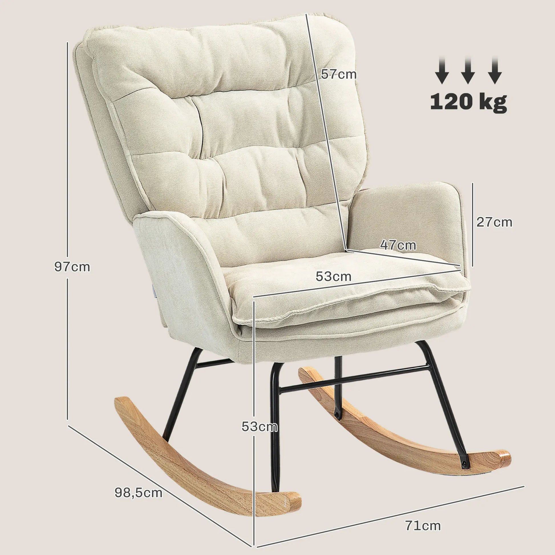 SILLA MECEDORA NUBA RELAX · BALANCÍN DE MADERA DE HAYA · IDEAL LACTANCIA image 2