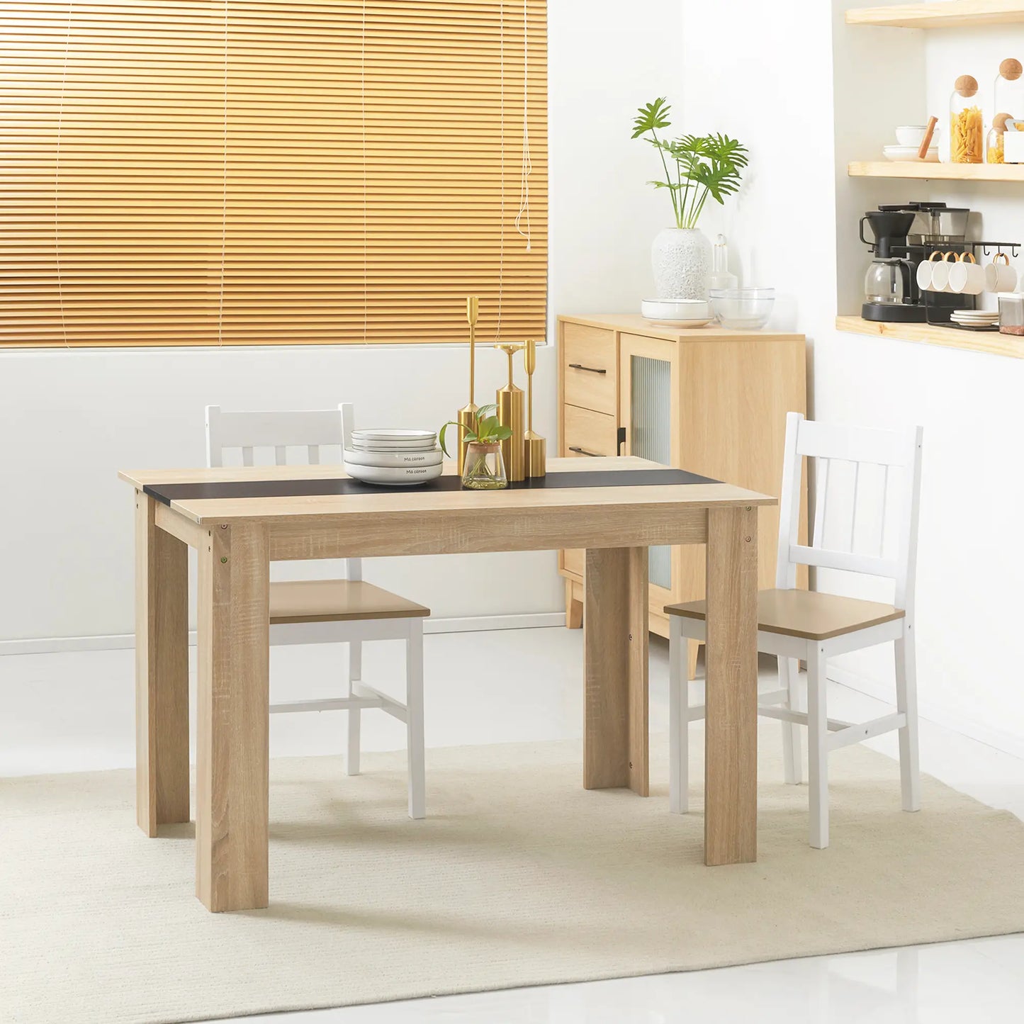 MESA DE COMEDOR MODERNA URBAN OAK LINE image 9