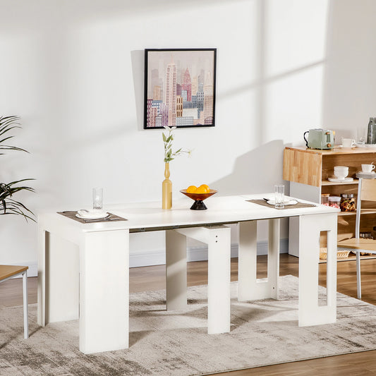 MESA DE COMEDOR EXTENSIBLE BLANCA 4-6 PERSONAS – MODELO ALHAMBRA image 0