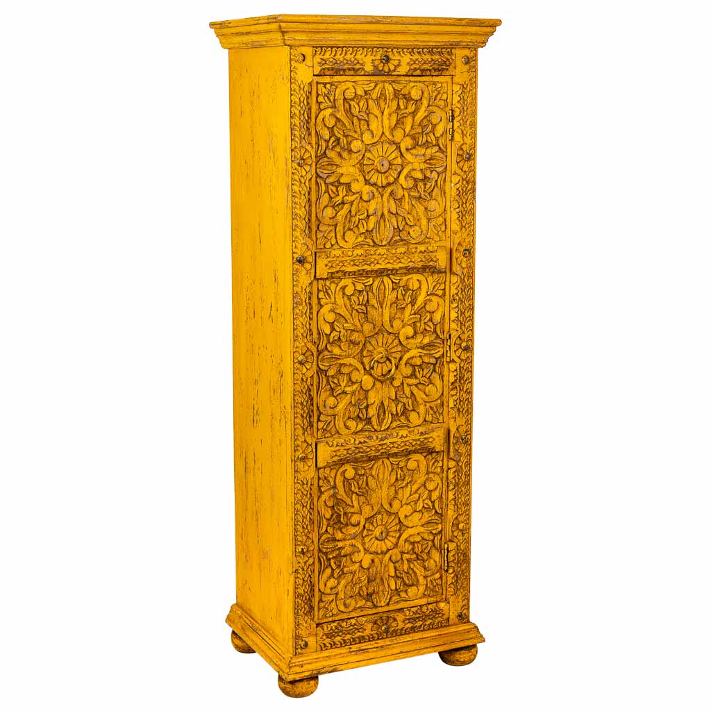 ARMARIO DALIAN YELLOW COMPACT ARTESANAL DE MADERA MACIZA image 0