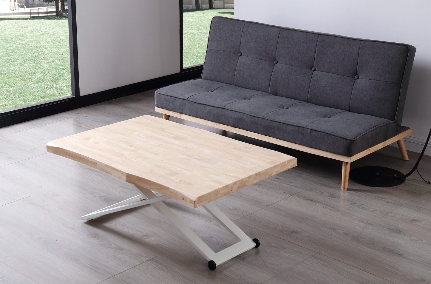 MESA CENTRO ELEVABLE ZOE TAPA CON FORMA. image 6