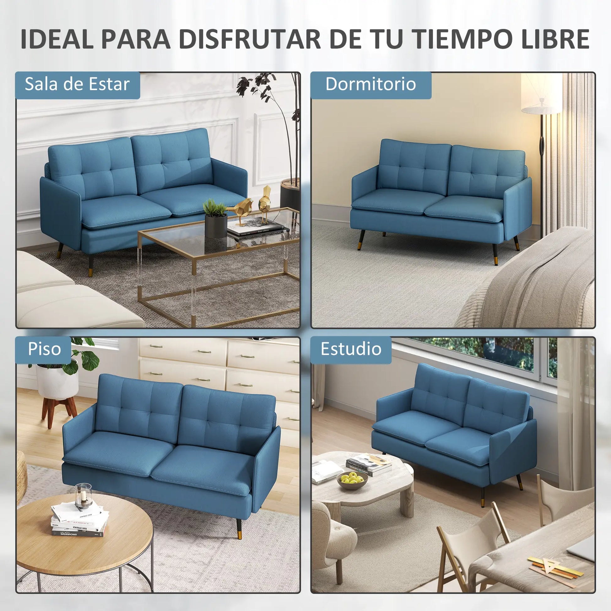 SOFÁ DE SALÓN 2 PLAZAS MODELO MILÁN image 11