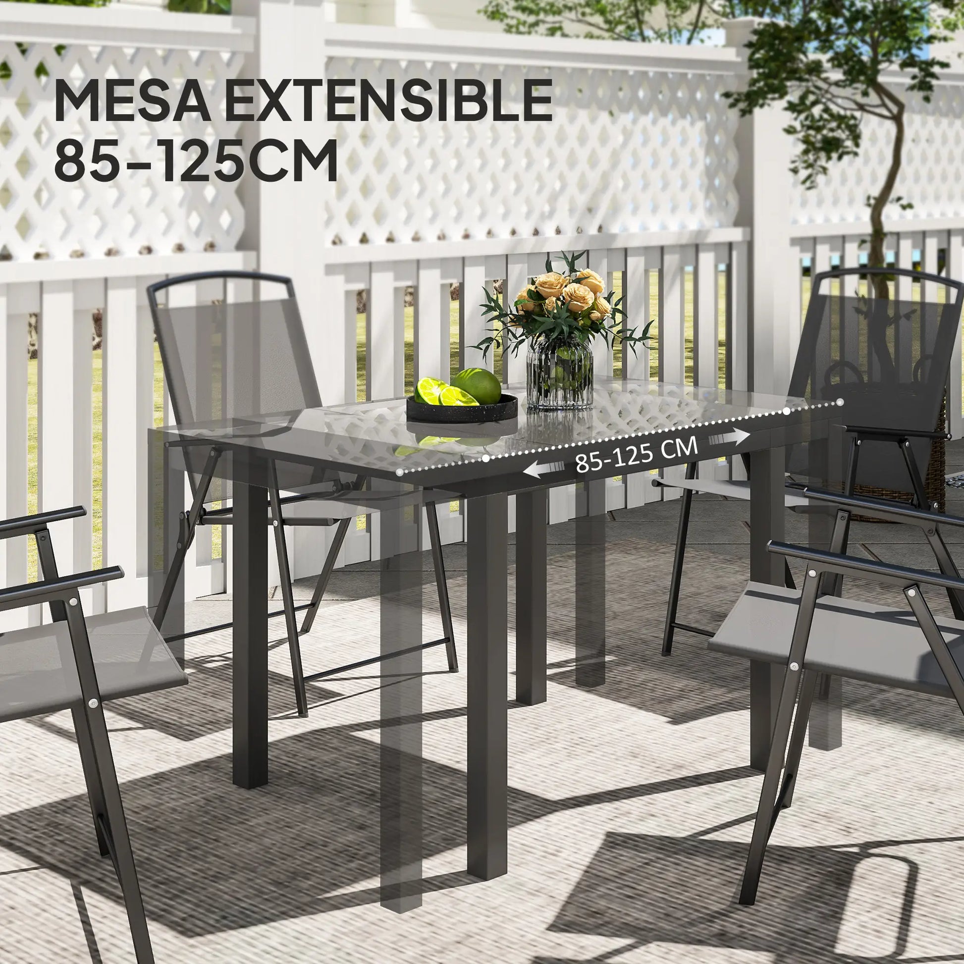 MESA DE COMEDOR EXTENSIBLE DE EXTERIOR ALUMIX GARDEN 6 image 5