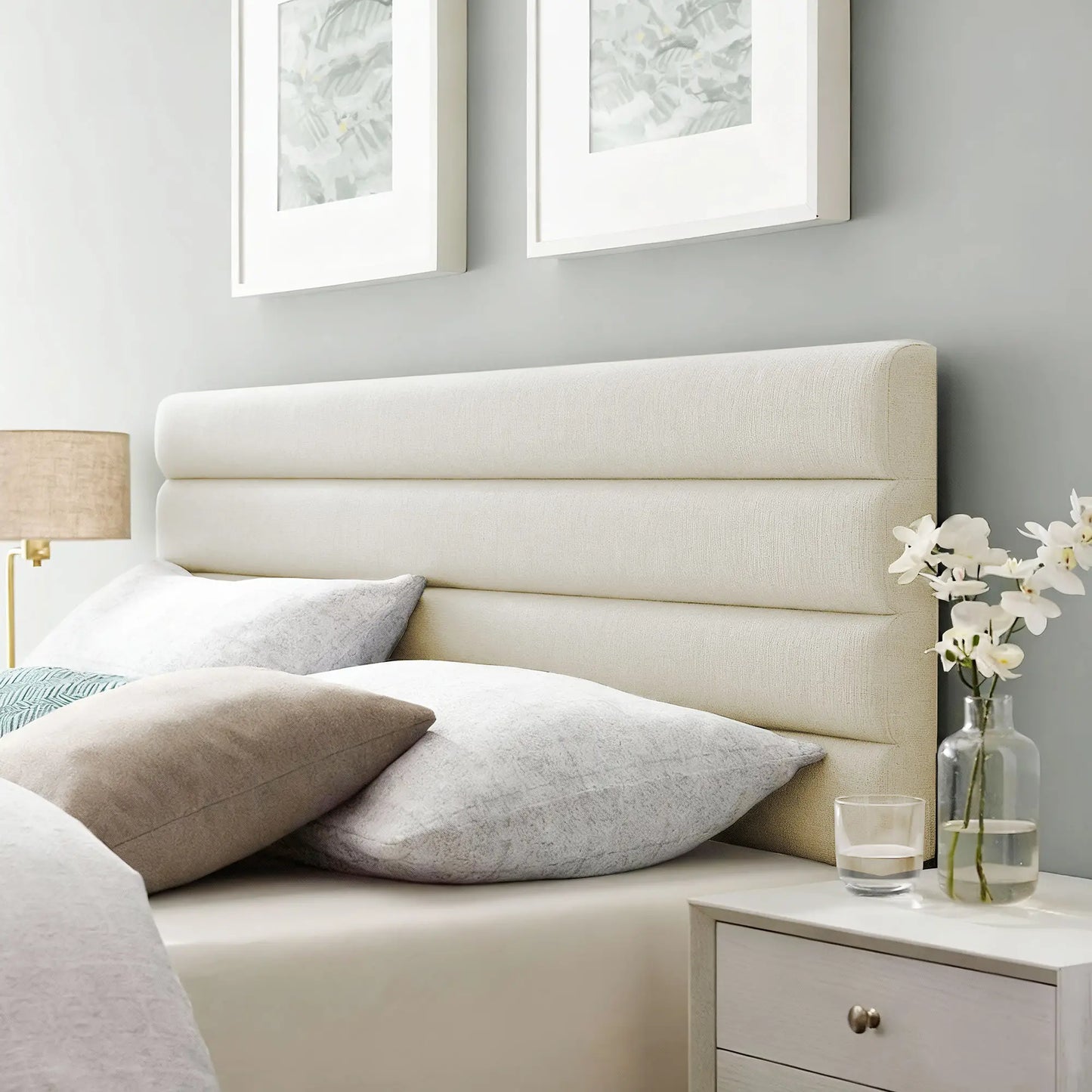 CABECERO DE CAMA LINO BEIGE AJUSTABLE 140 CM image 6