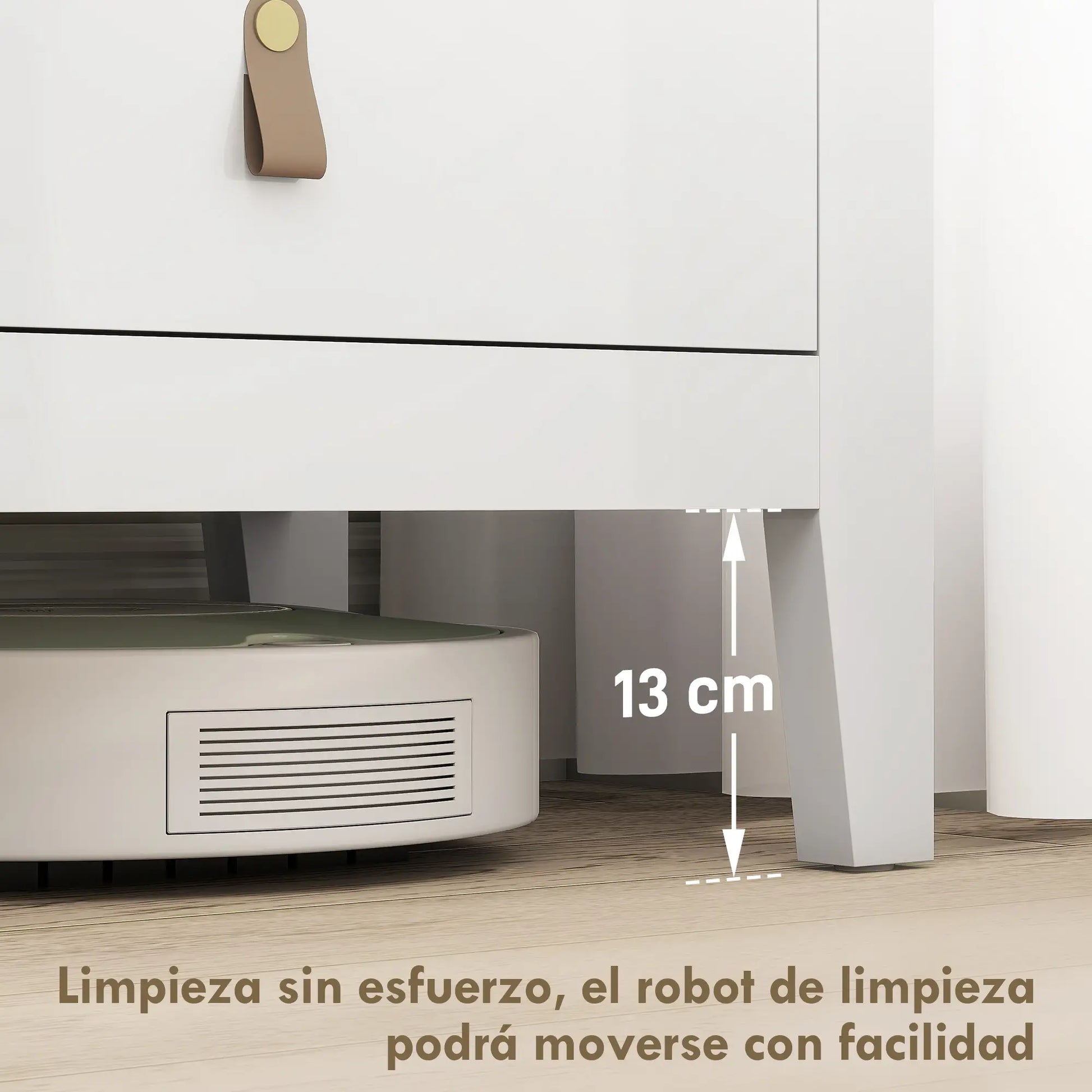 CÓMODA SIXDRAWER PU BLANCA image 4