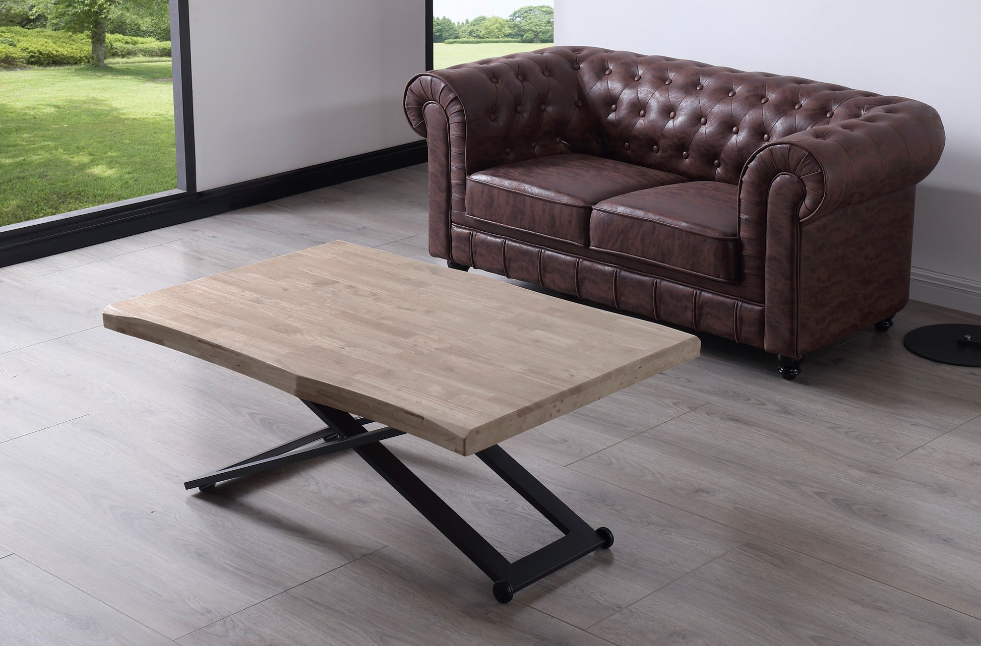 MESA CENTRO ELEVABLE ZOE TAPA CON FORMA. image 10