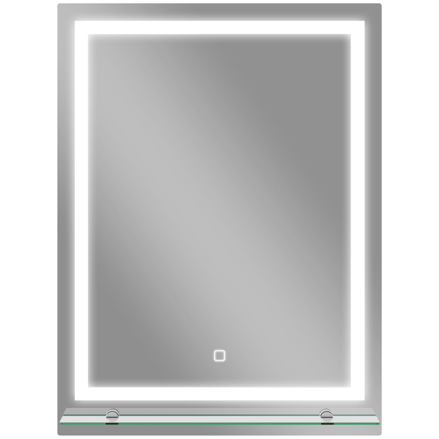 ESPEJO DE BAÑO LED AURION SHELF 60X80 CON ESTANTE DE VIDRIO Y MEMORIA image 7