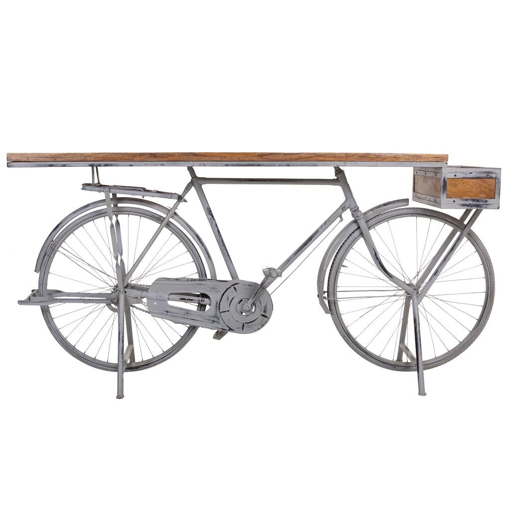 RECIBIDOR BICICLETA INDUSTRIAL PLATA image 6