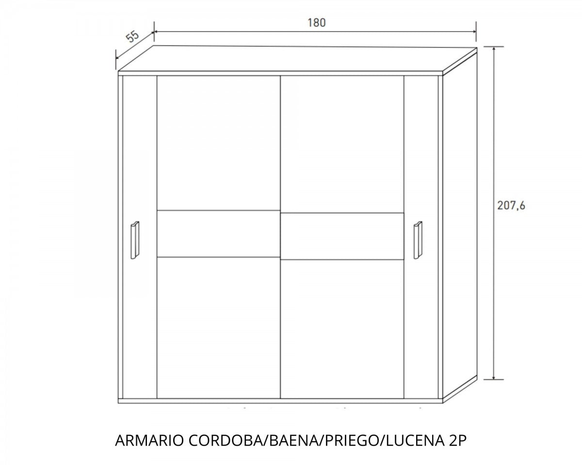 Armario 2 Puertas Correderas Lucena image 2
