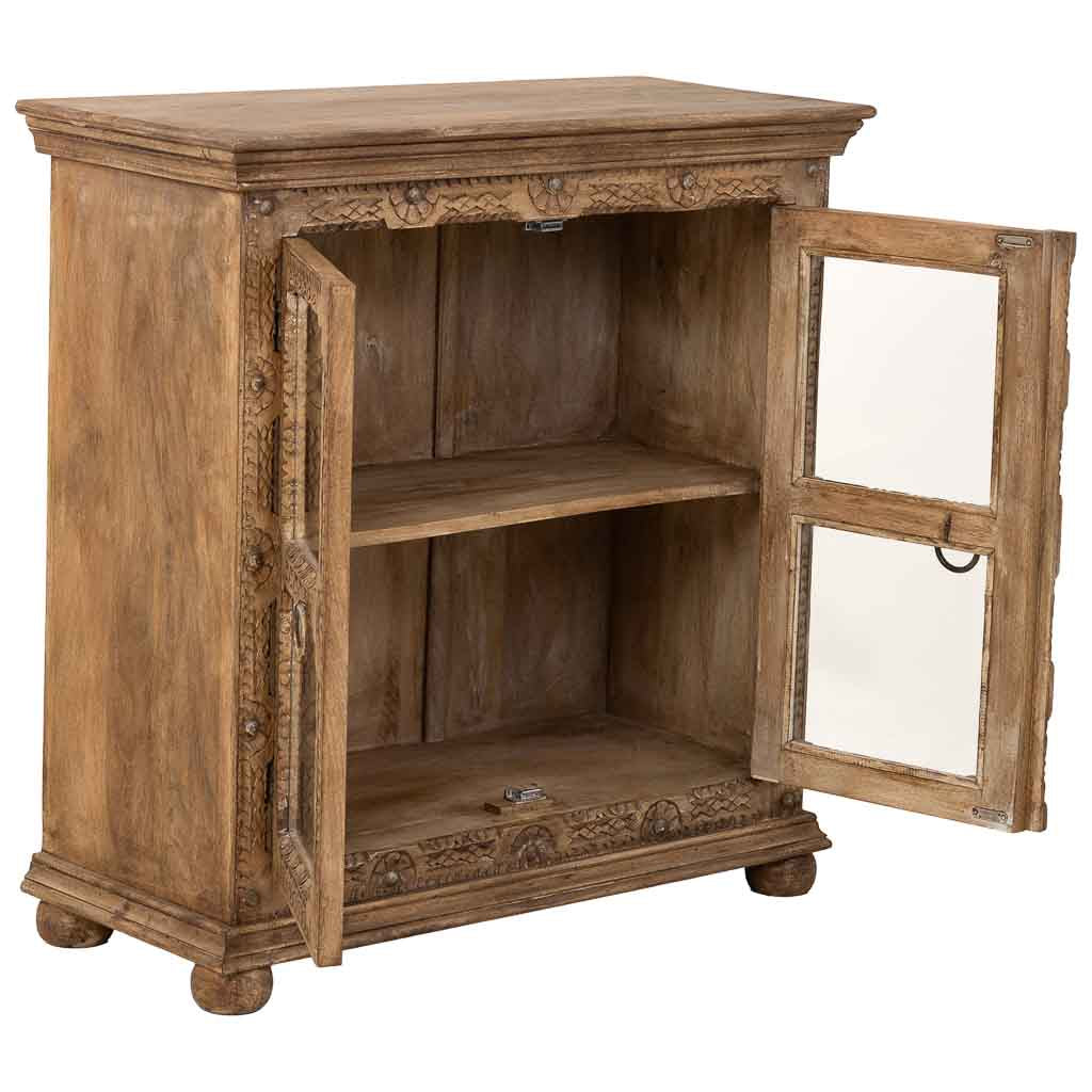 APARADOR DALIAN BROWN ARTESANAL 2 PUERTAS image 1