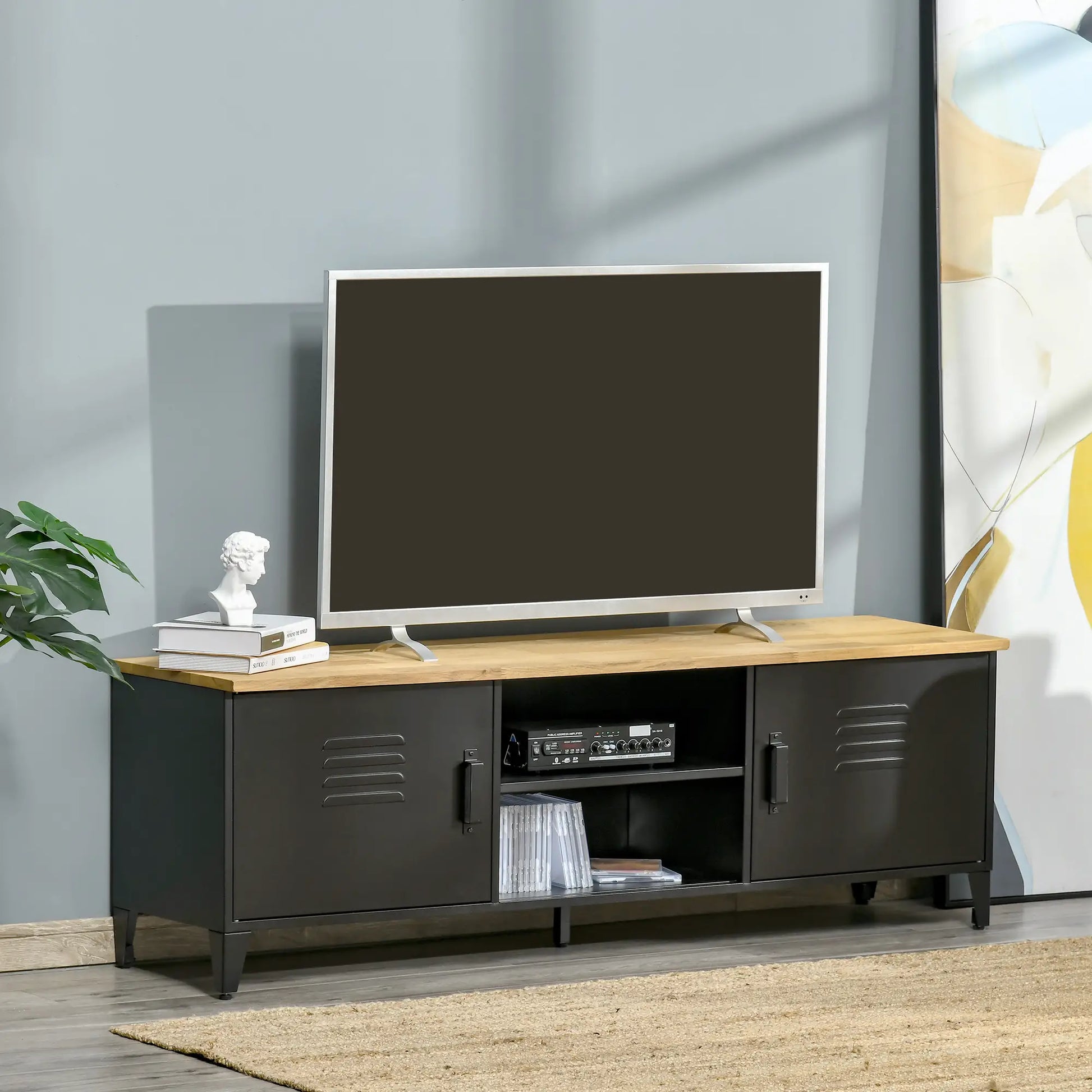MUEBLE TV INDUSTRIAL MULTIALMACENAMIENTO 150 CM image 0