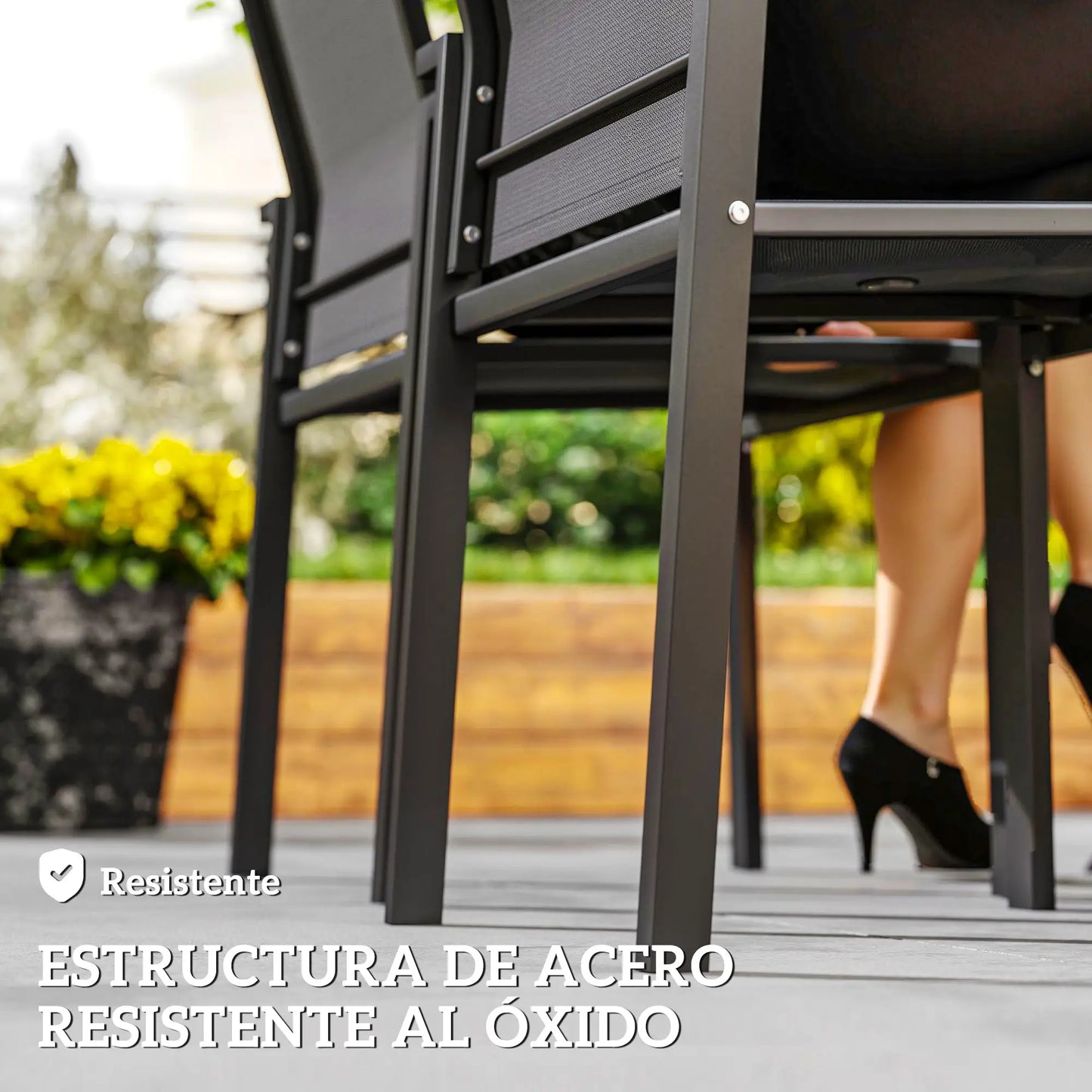 SILLAS DE JARDÍN APILABLES URBAN GARDEN PRO · SET 2 UNIDADES image 6