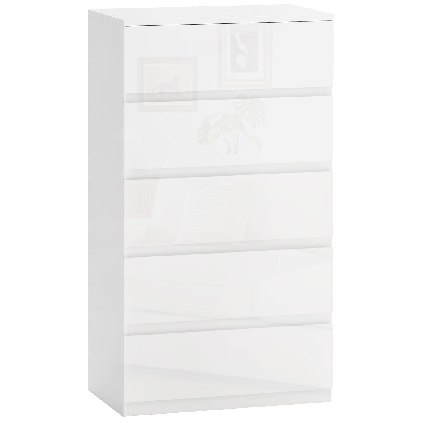 CÓMODA BRIGHTLINE 5C BLANCO BRILLO image 3