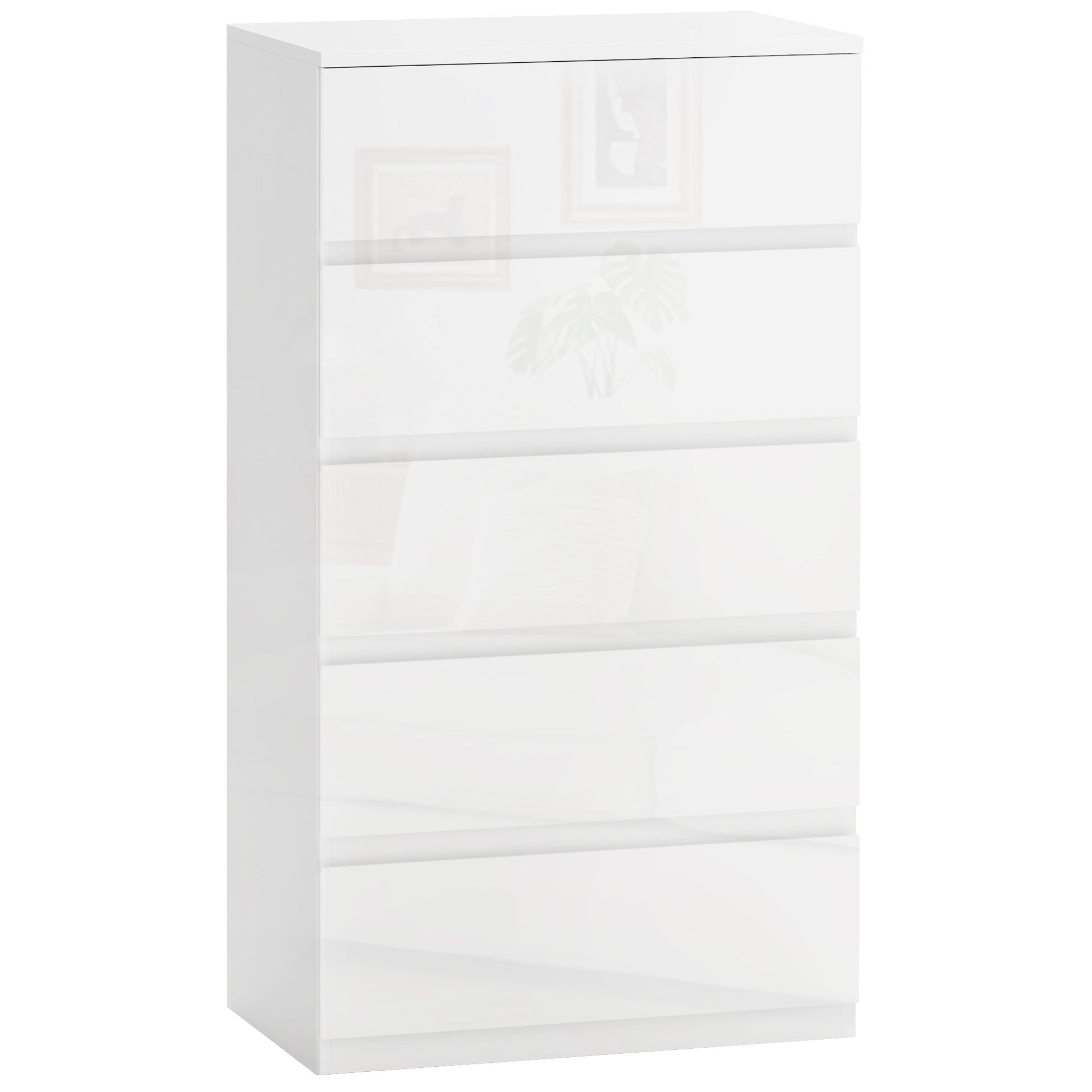 CÓMODA BRIGHTLINE 5C BLANCO BRILLO image 3