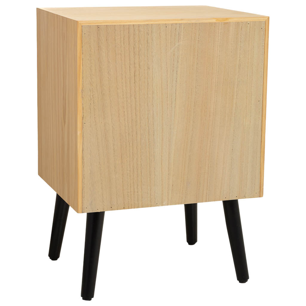 MESITA DE MADERA MARRÓN CON 1 CAJÓN Y 1 PUERTA image 7