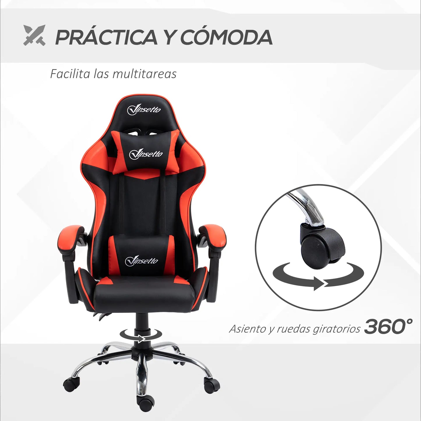 SILLA GAMING MODELO REDCORE RACING image 3