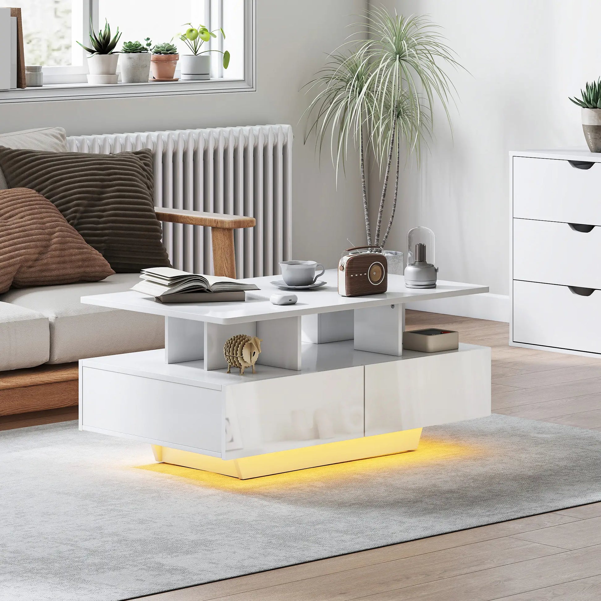 Mesa de Centro LED “LUMENBOX 90 BRILLO” image 0