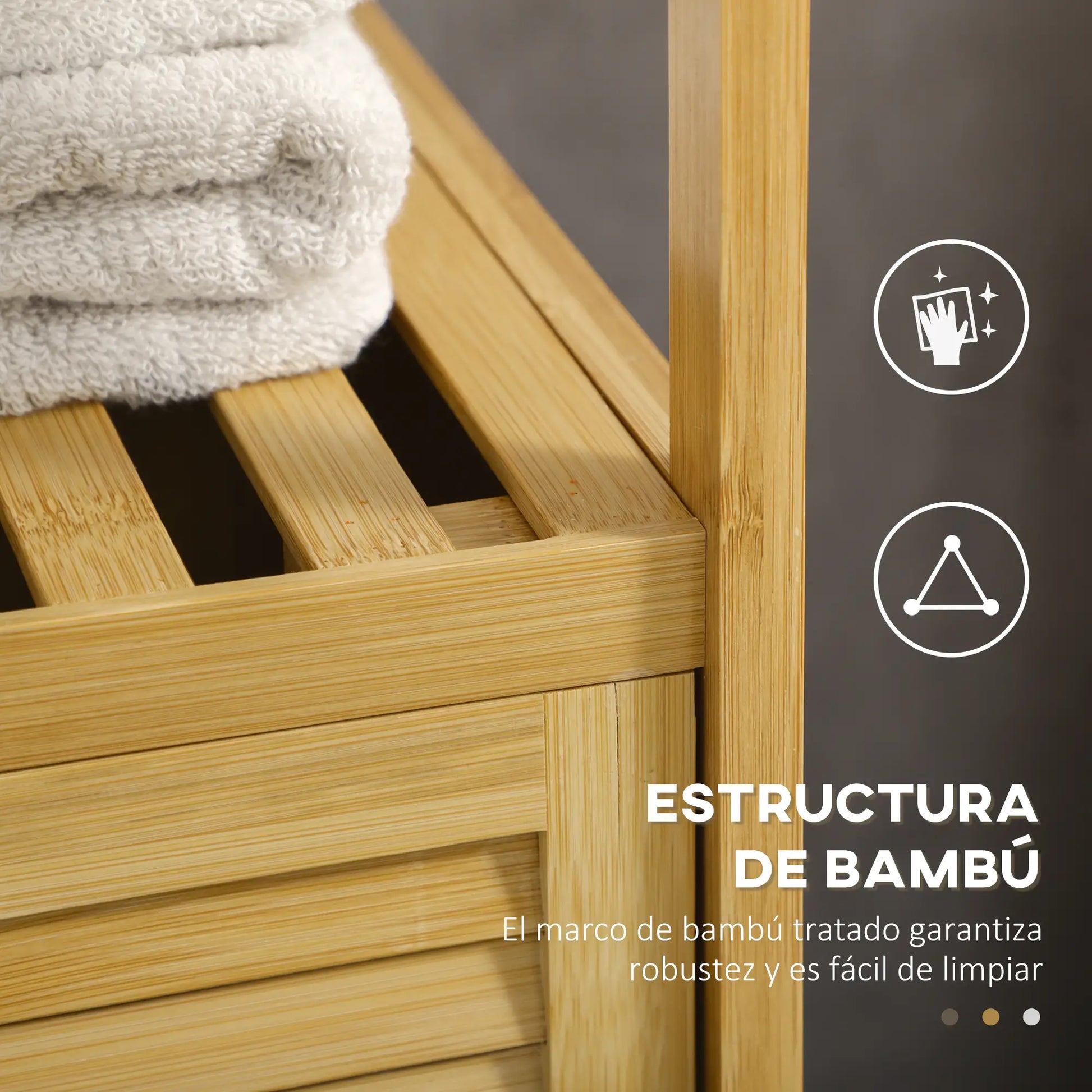 ESTANTERÍA DE BAÑO DE BAMBÚ NATURA KUBE – COMPACTA, PRÁCTICA Y NATURAL image 7