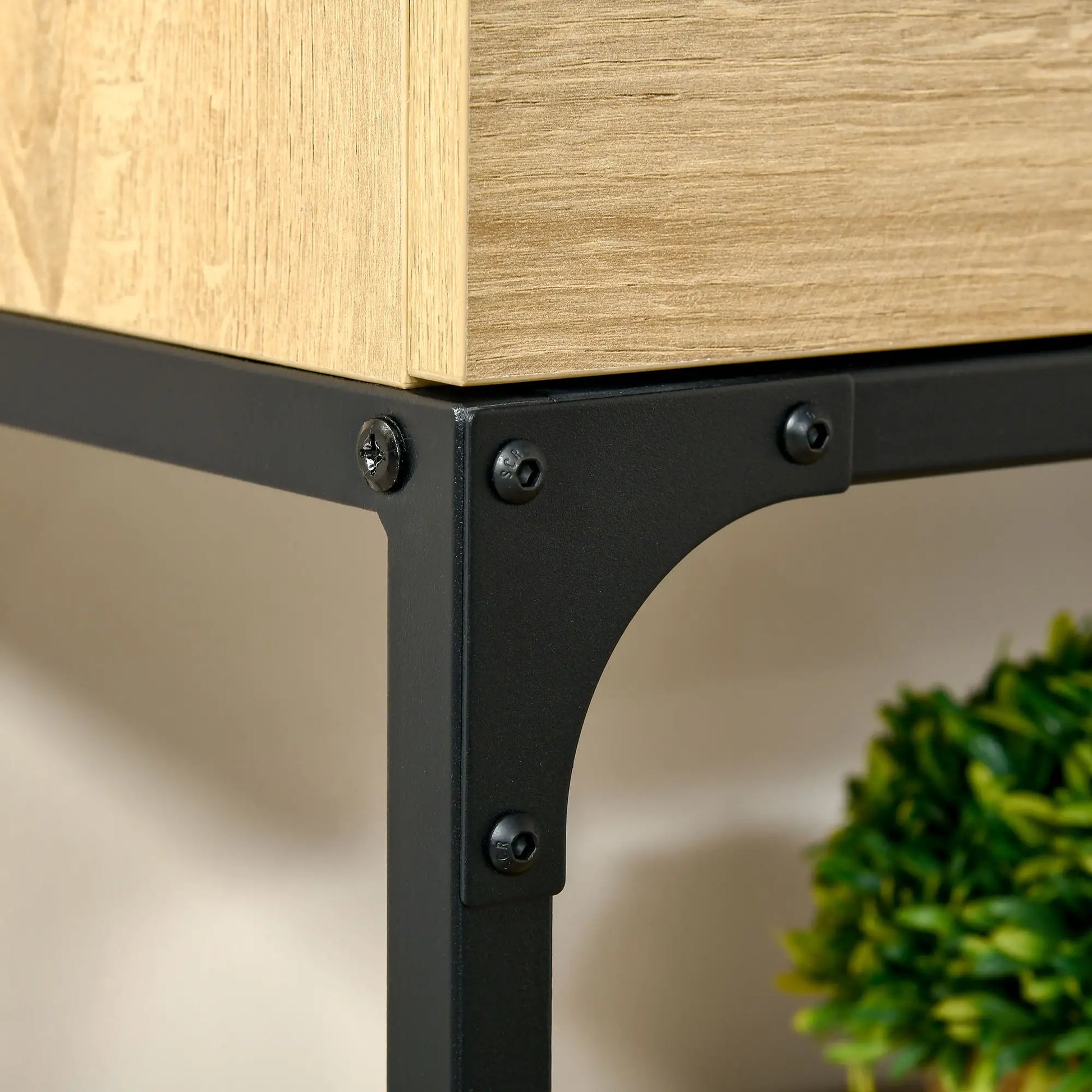 MESA RECIBIDOR ROBLE ACERO “URBAN DUO STORAGE” image 4