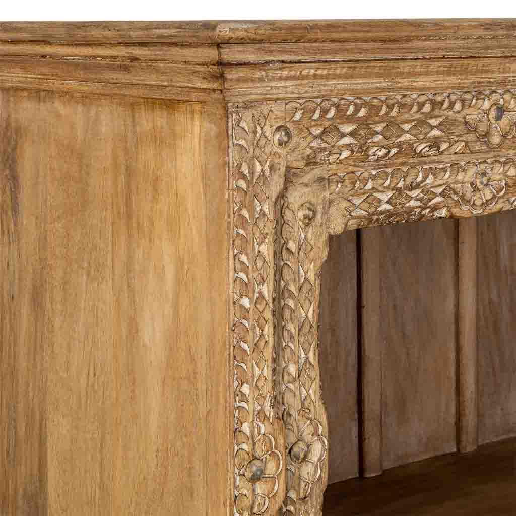 ESTANTERÍA DALIAN ARTESANAL DE MADERA MARRÓN image 5
