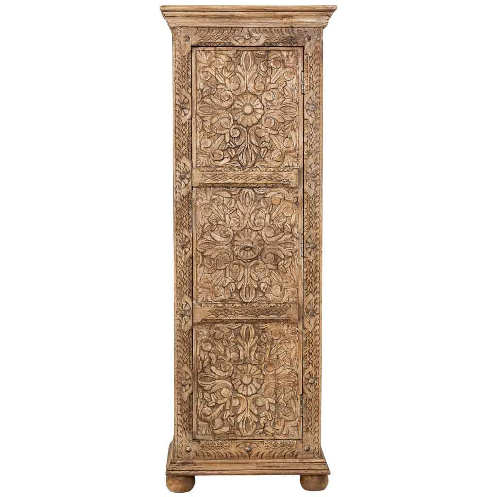 ARMARIO DALIAN BEIGE COMPACT ARTESANAL DE MADERA MACIZA image 3