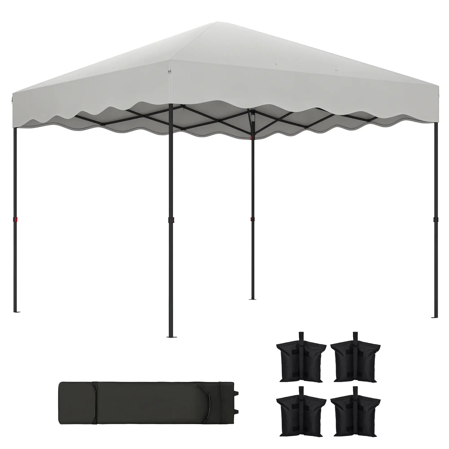 CARPA PLEGABLE DE JARDÍN AURA SHADE 3X3 BLANCA image 2