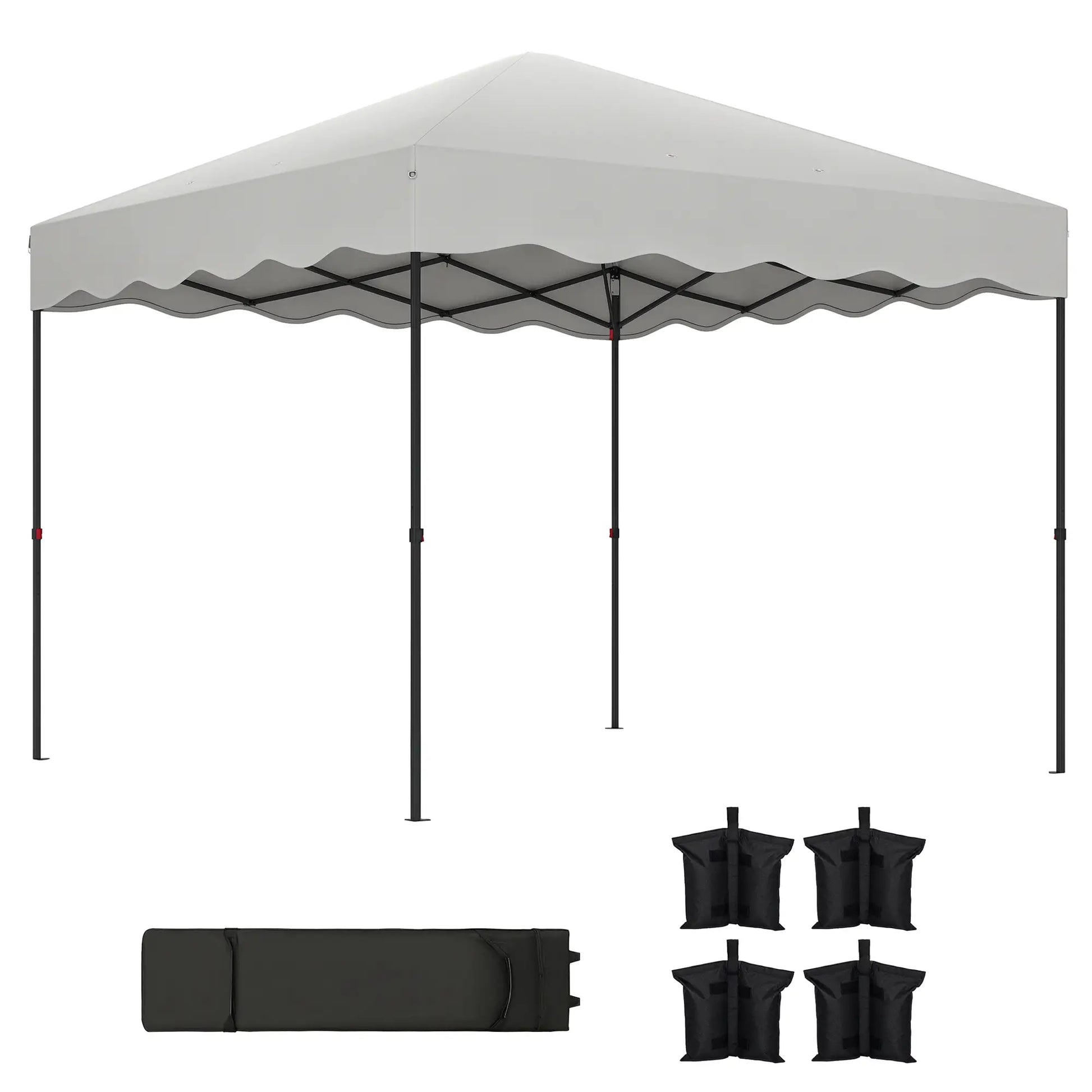 CARPA PLEGABLE DE JARDÍN AURA SHADE 3X3 BLANCA image 2