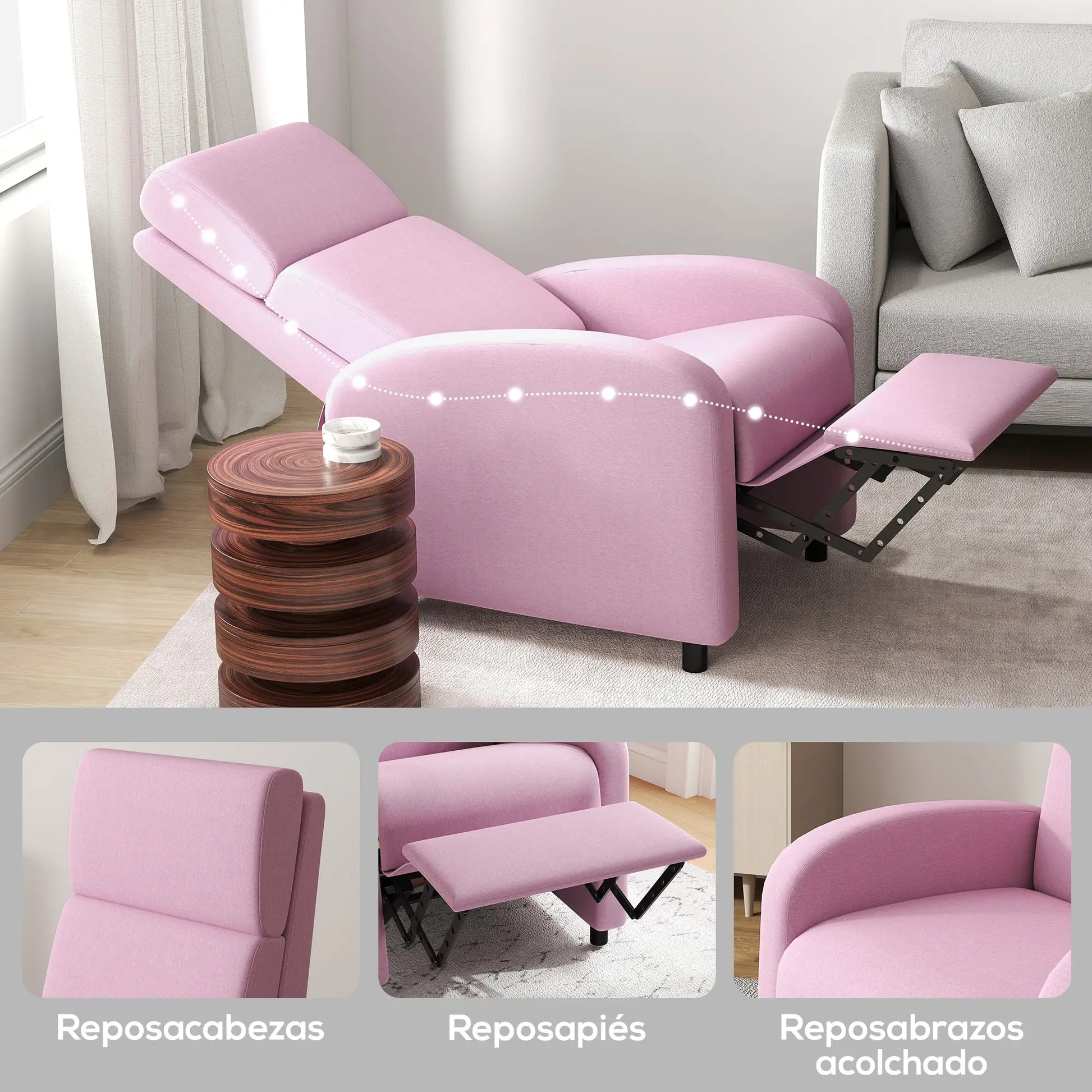 SILLÓN RELAX MODELO BRISA – SILLÓN RECLINABLE MANUAL image 6