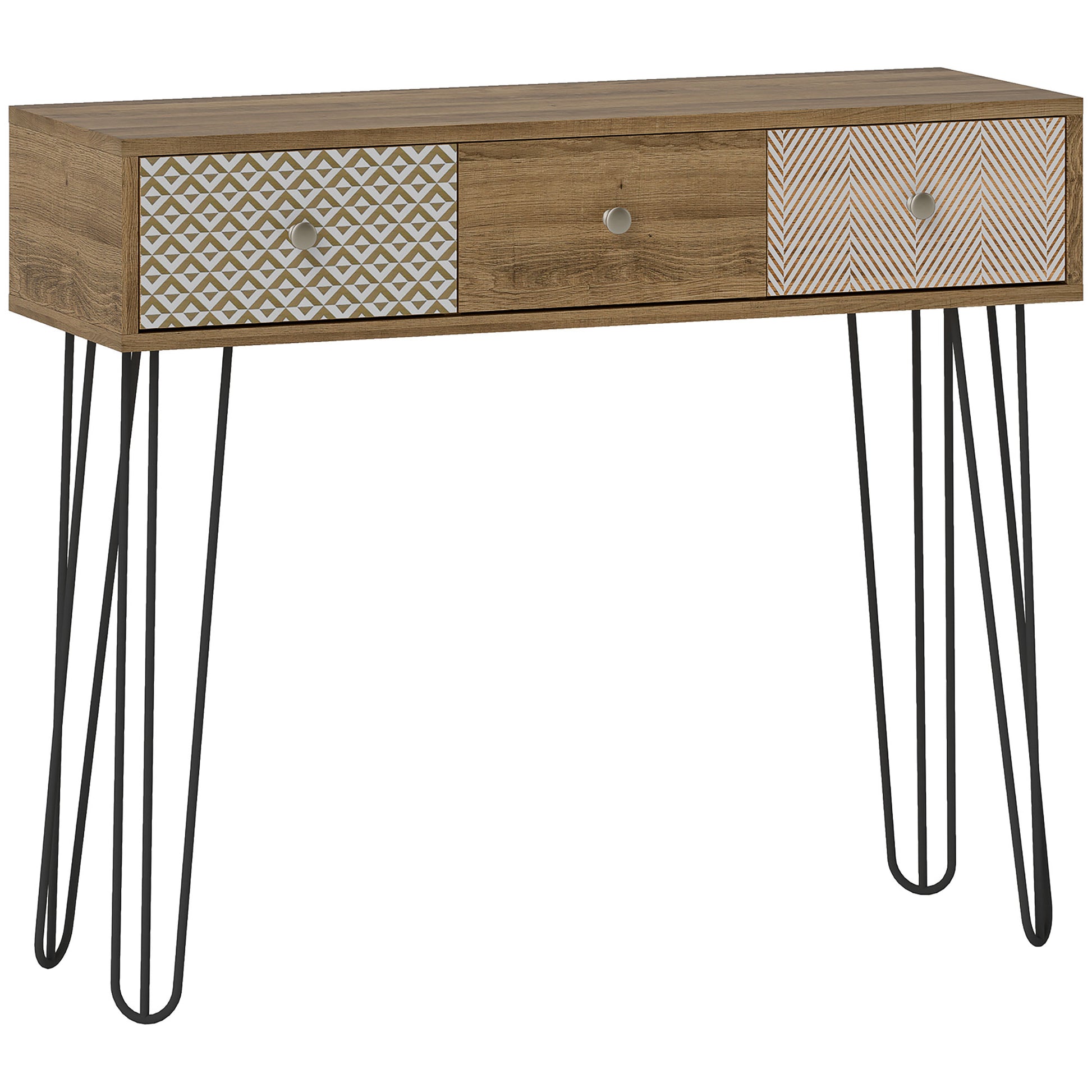 MESA CONSOLA BOHEMIA “NATURAL HARP 3 DRAWERS” image 1