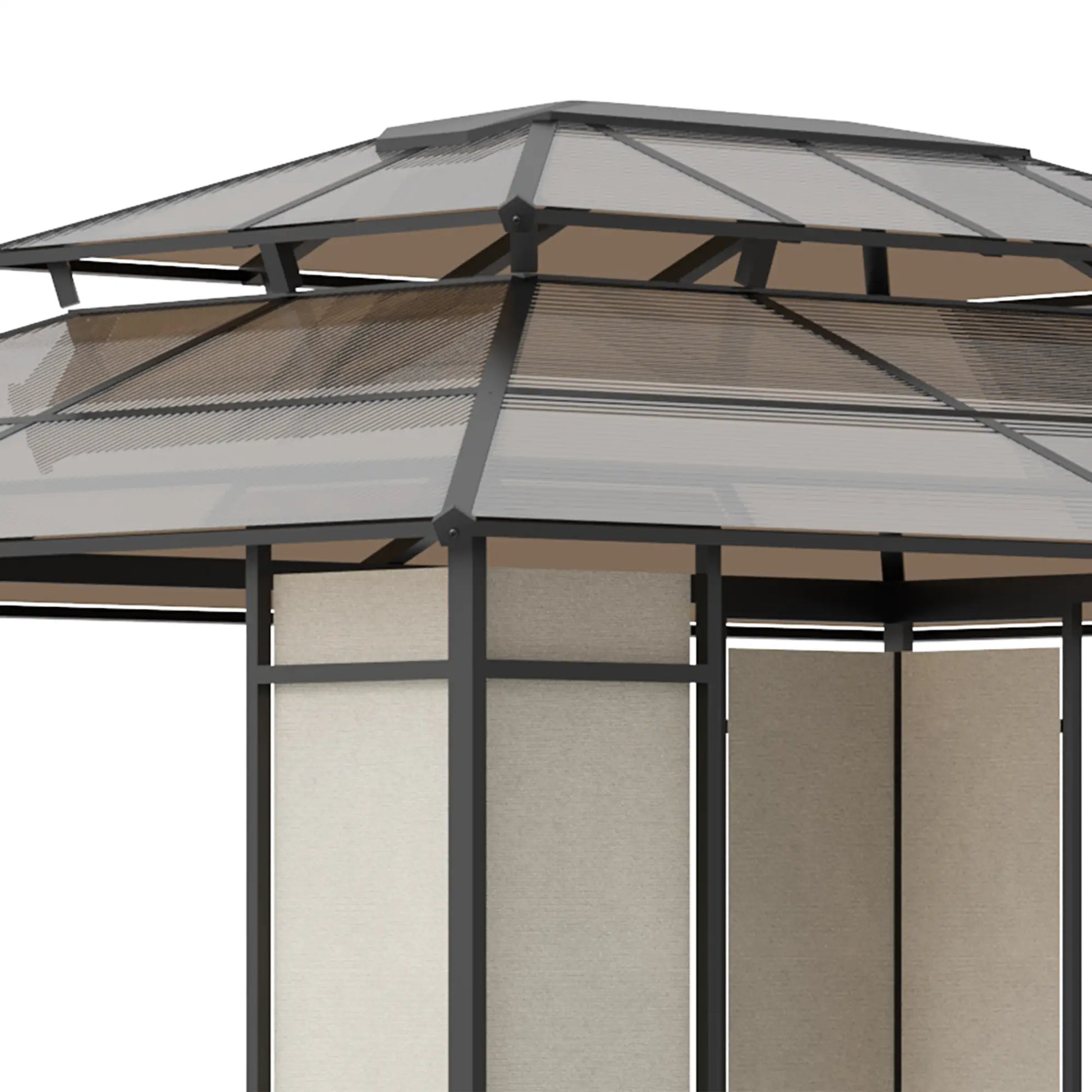 CENADOR DE JARDÍN LUXSHADE 360 CON TECHO DE POLICARBONATO ANTI-UV image 8