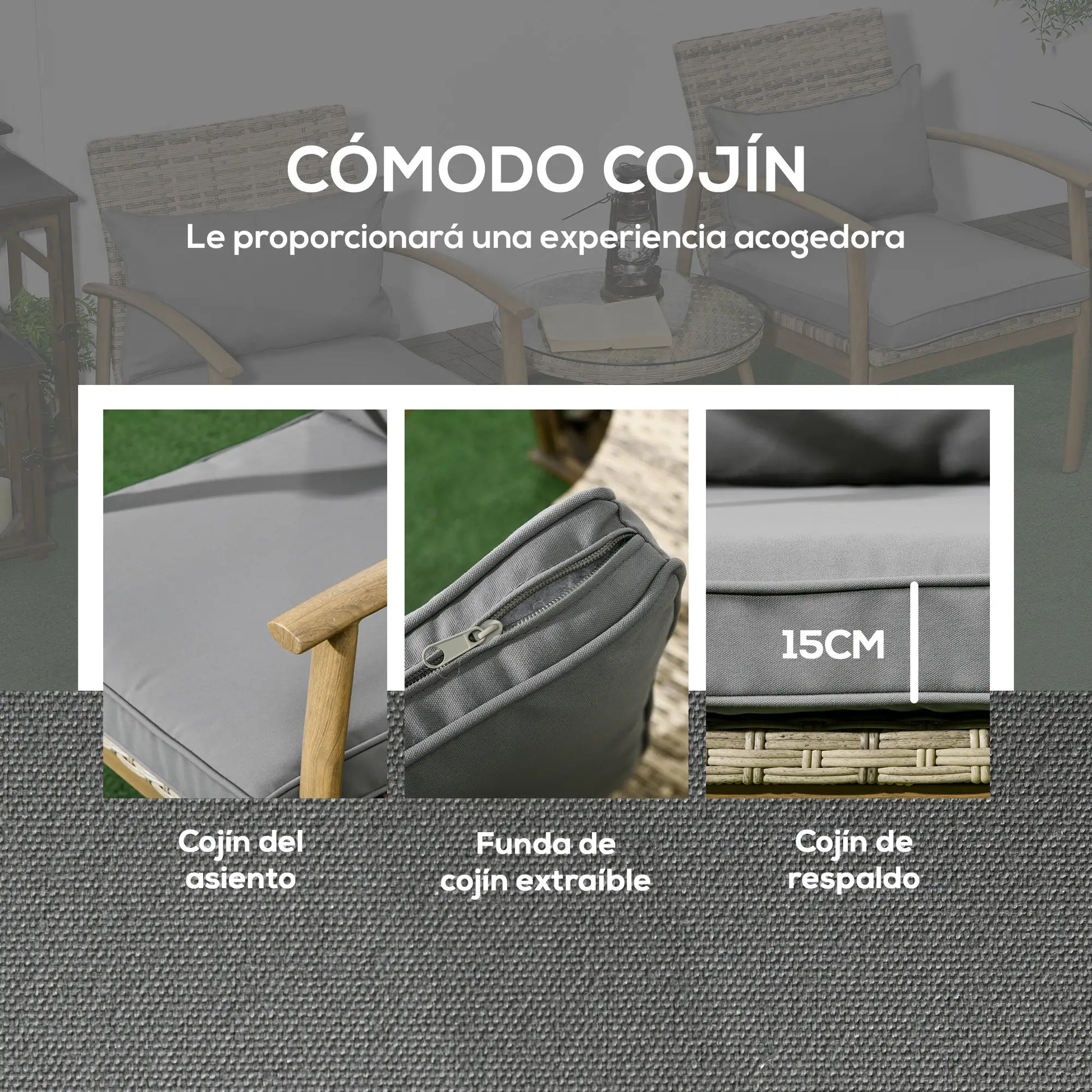 CONJUNTO BISTRÓ RATÁN ATLAS 3 PIEZAS EXTERIOR image 4