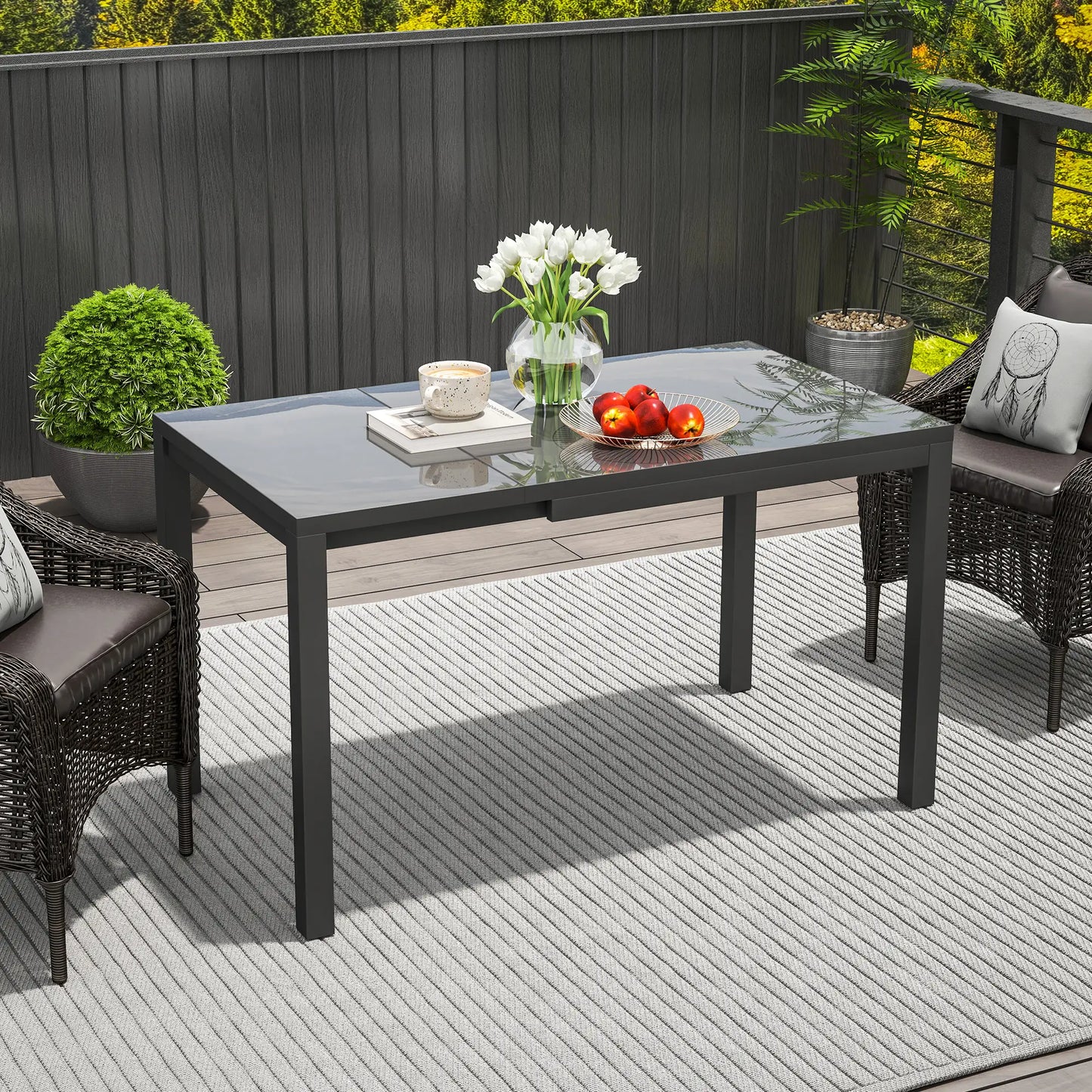 MESA DE COMEDOR EXTENSIBLE DE EXTERIOR ALUMIX GARDEN 6 image 0