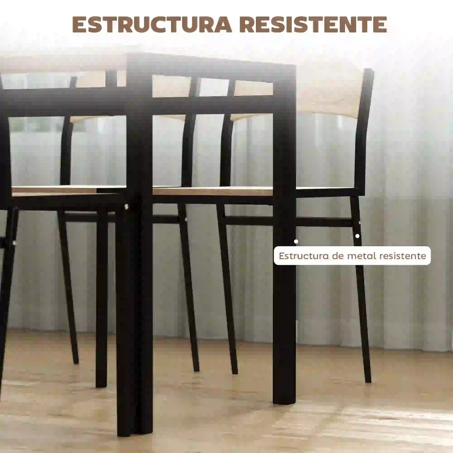 CONJUNTO DE COMEDOR URBAN BLACK JAM image 5