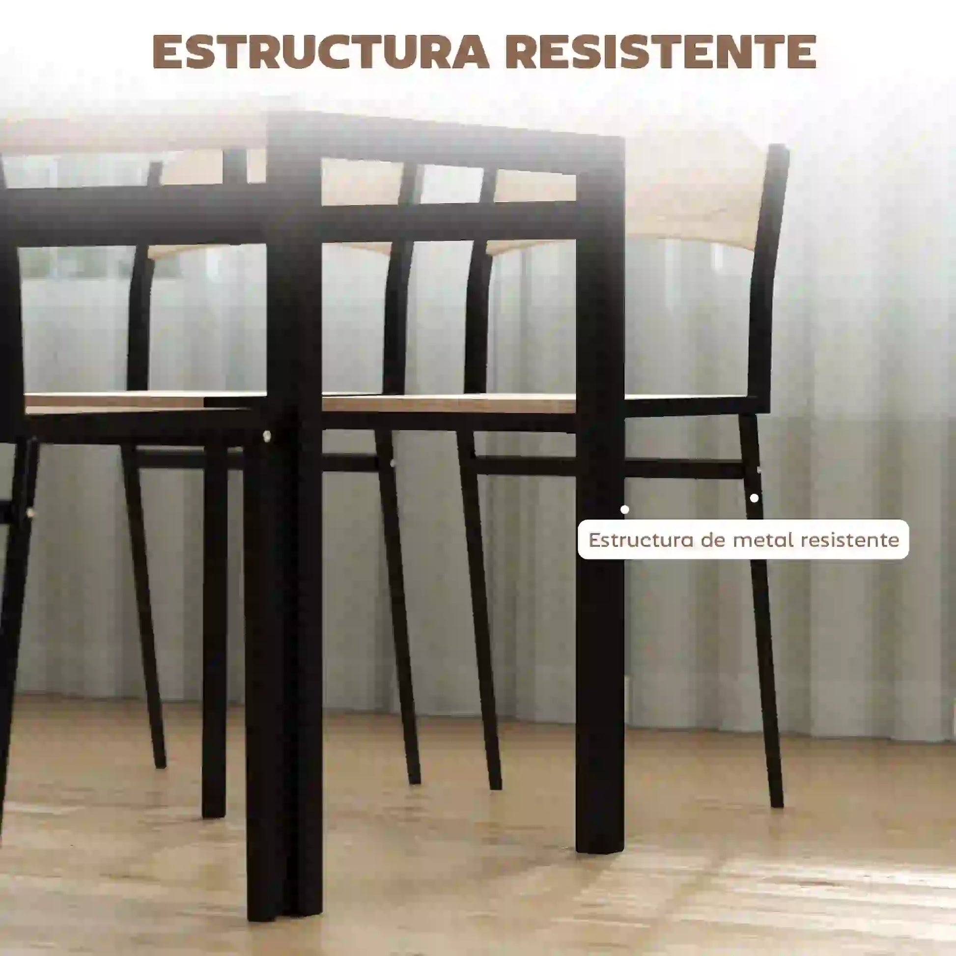 CONJUNTO DE COMEDOR URBAN BLACK JAM image 5