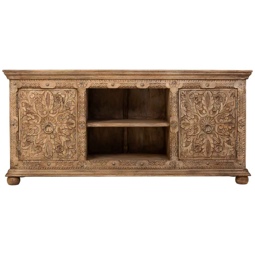 APARADOR DALIAN MARRÓN ENVEJECIDO 2 PUERTAS Y HUECO CENTRAL image 5