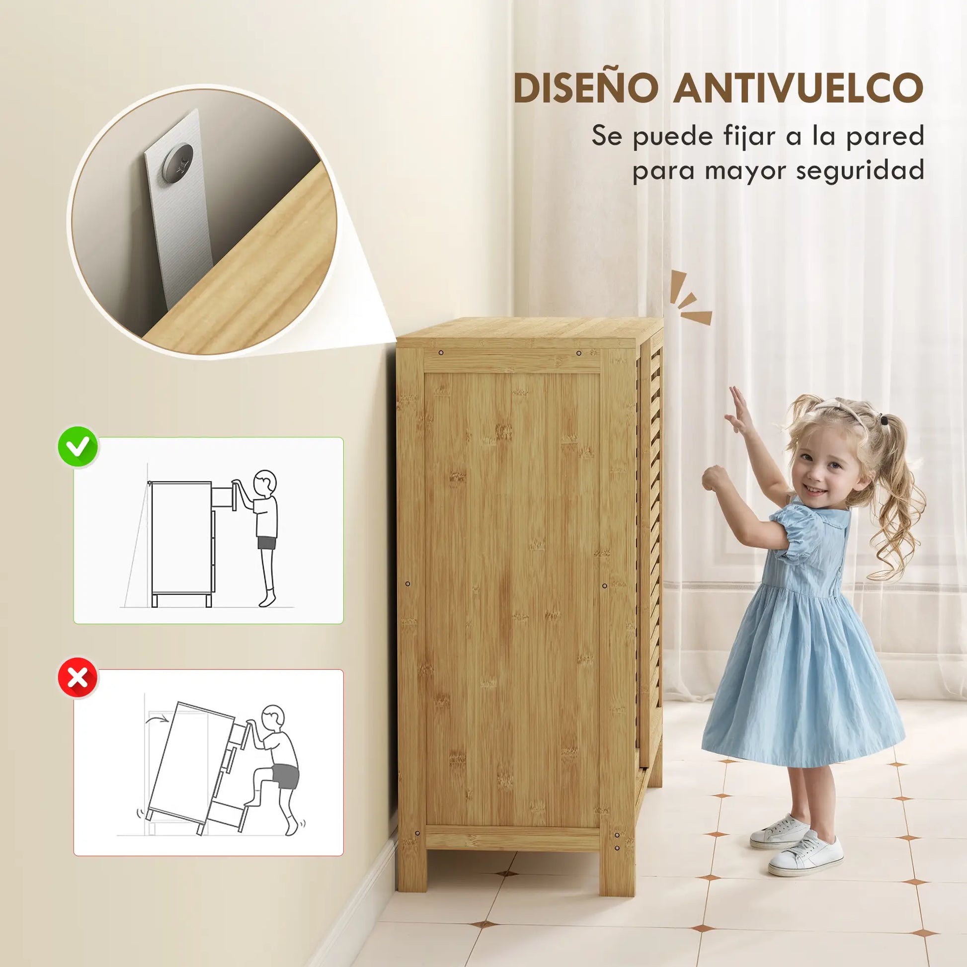 🌿 Armario de Baño de Bambú MODELO NATURA image 1