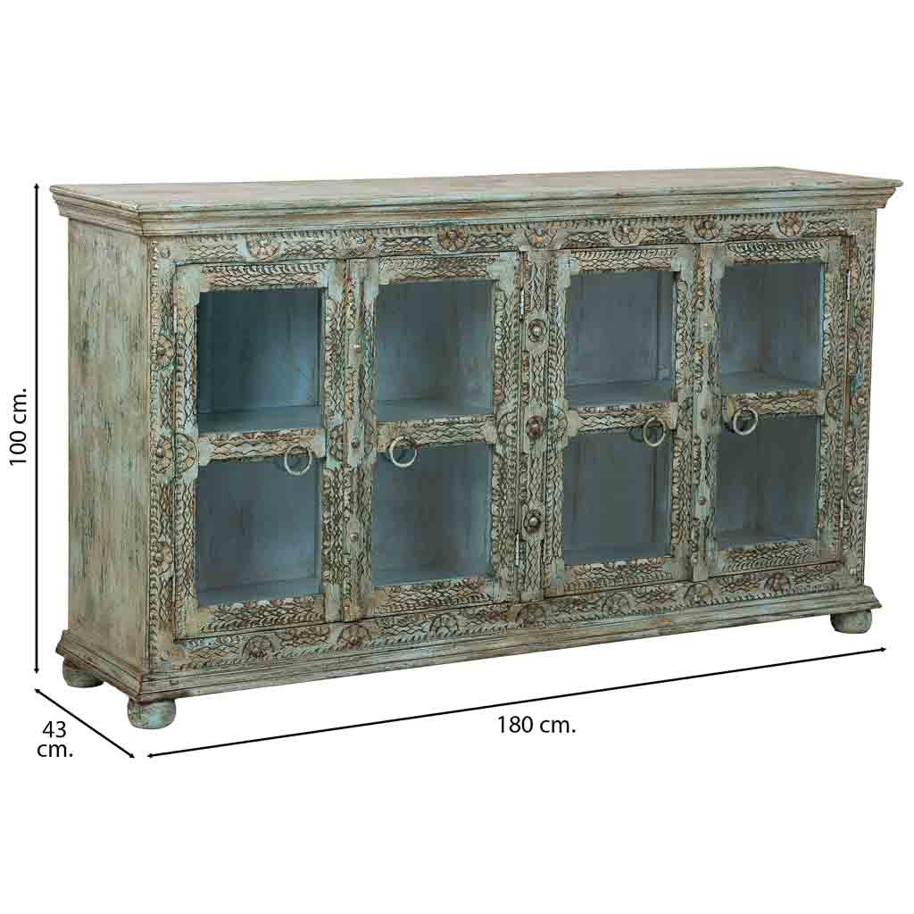 APARADOR DALIAN ARTESANAL GRAN FORMATO VERDE AGUAMARINA image 4