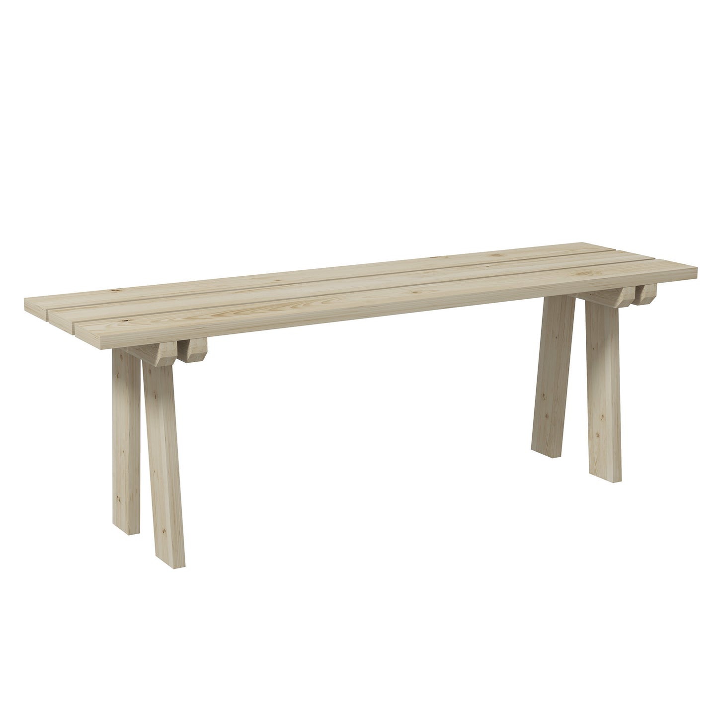 🌿 BANCO DE JARDÍN “MODELO NATURA BASIC” – 2 PLAZAS MADERA NATURAL 130 CM
