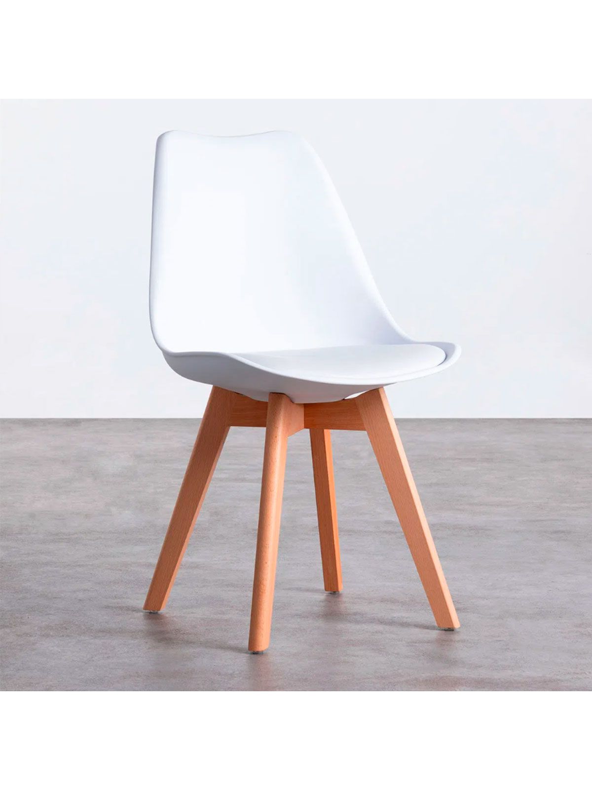 Silla Fina estilo nórdico patas de madera image 0